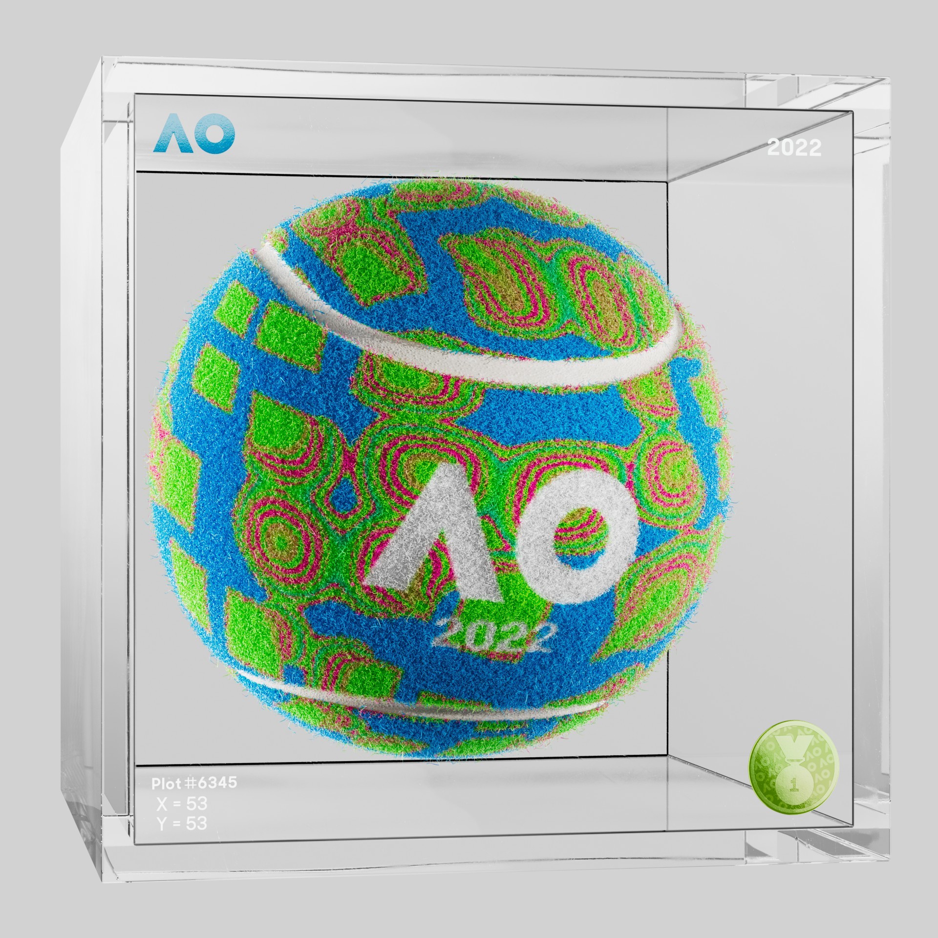 The Australian Open - The Australian Open Art Ball - AO Art Ball #5217 - NFT # 5217