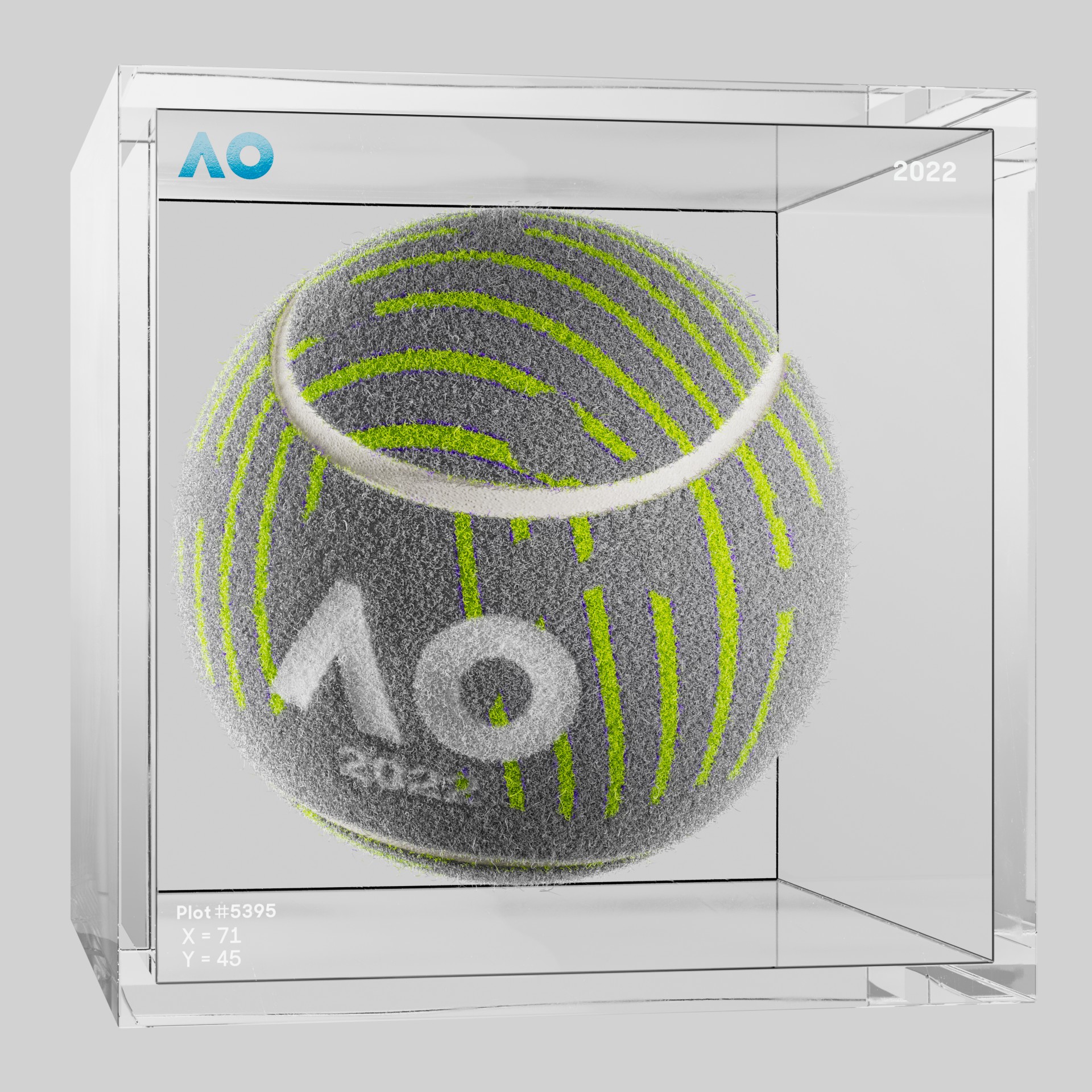 The Australian Open - The Australian Open Art Ball - AO Art Ball #5218 - NFT # 5218