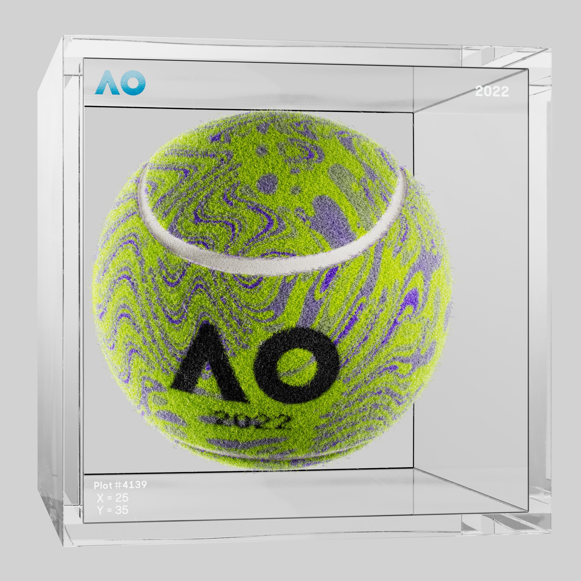 The Australian Open - The Australian Open Art Ball - AO Art Ball #5219 - NFT # 5219