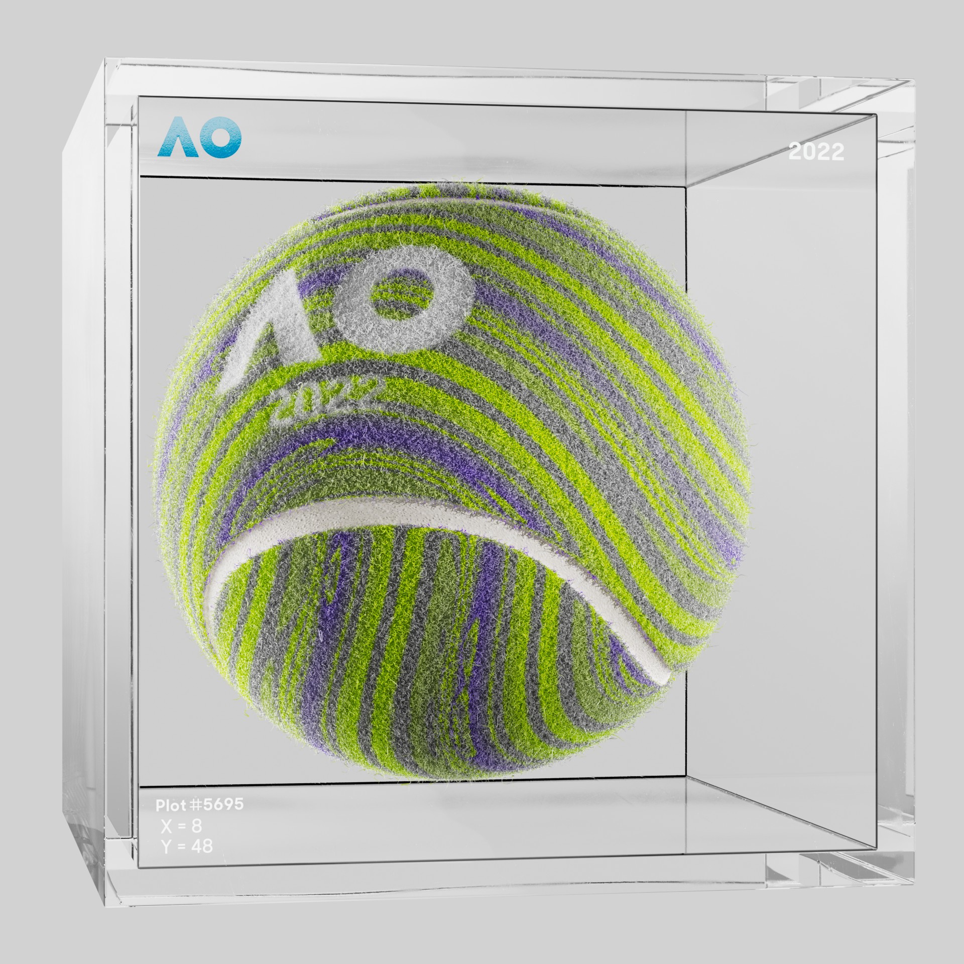 The Australian Open - The Australian Open Art Ball - AO Art Ball #522 - NFT # 522