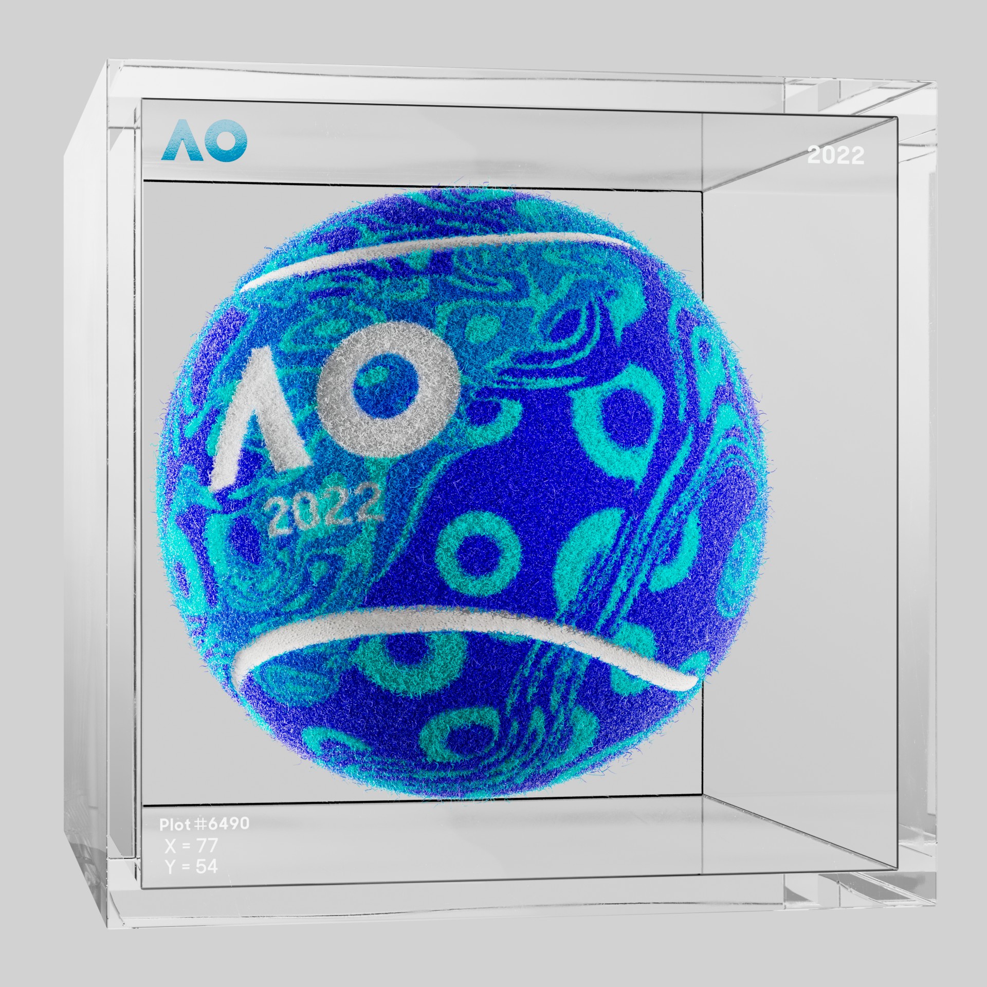 The Australian Open - The Australian Open Art Ball - AO Art Ball #5220 - NFT # 5220