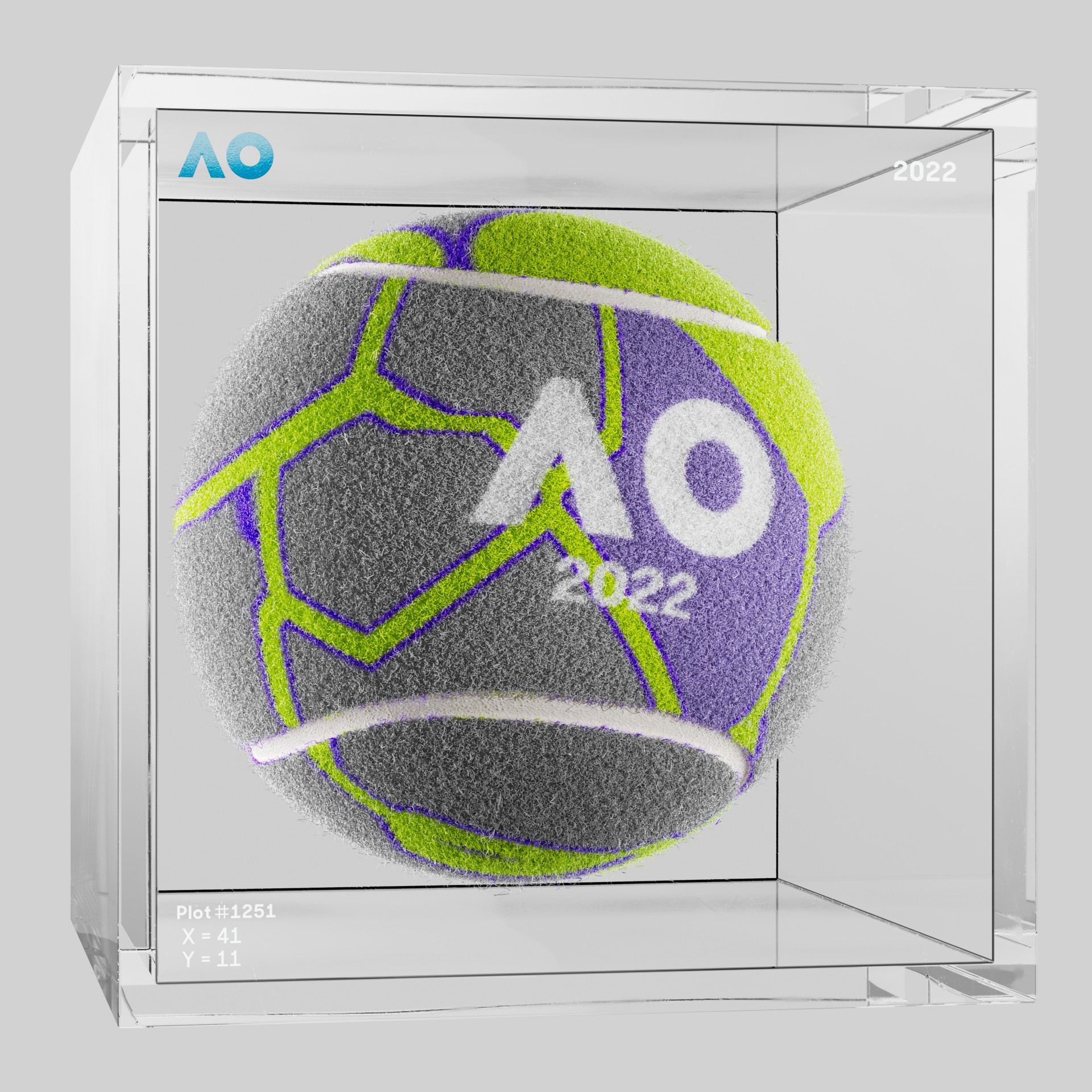 The Australian Open - The Australian Open Art Ball - AO Art Ball #5221 - NFT # 5221