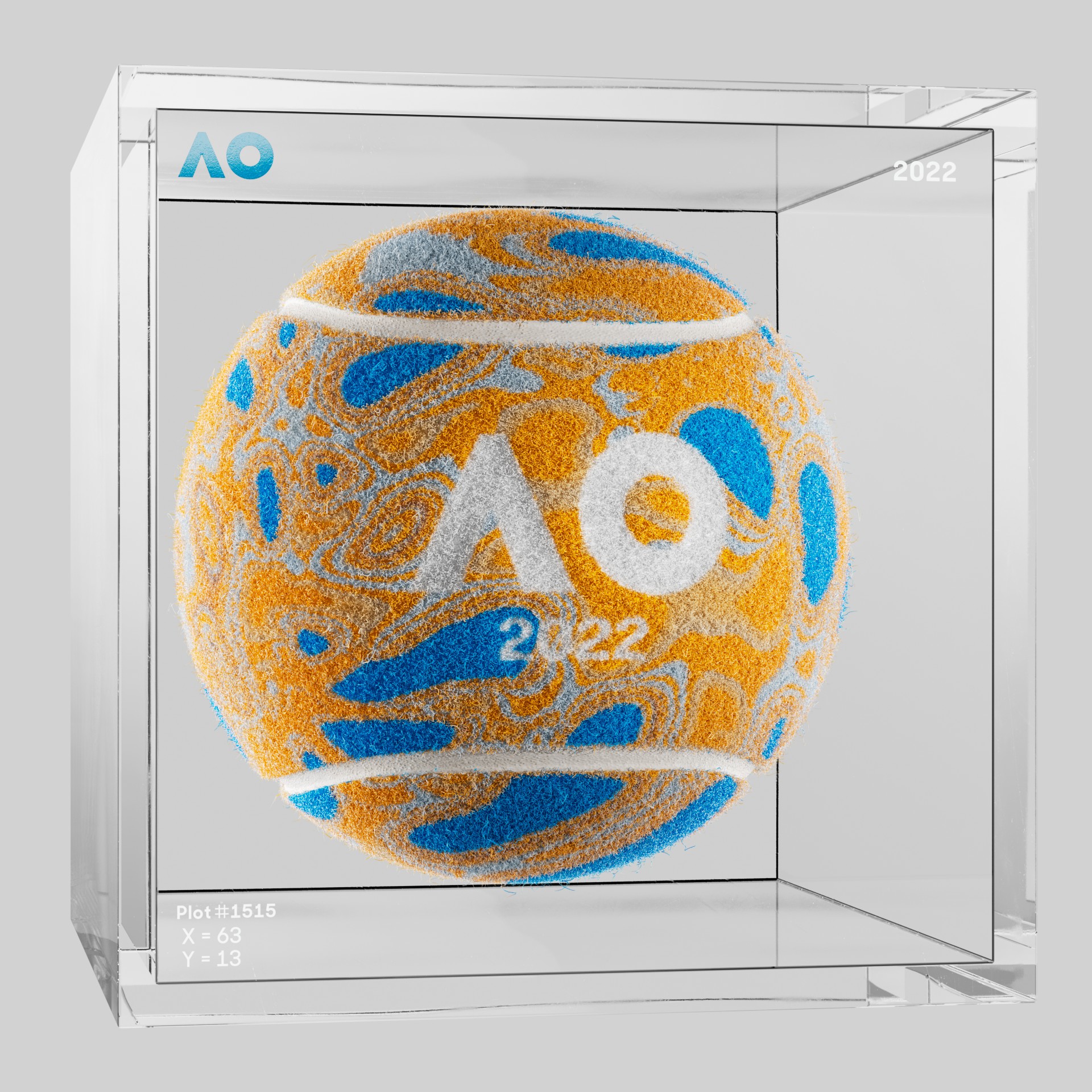 The Australian Open - The Australian Open Art Ball - AO Art Ball #5222 - NFT # 5222
