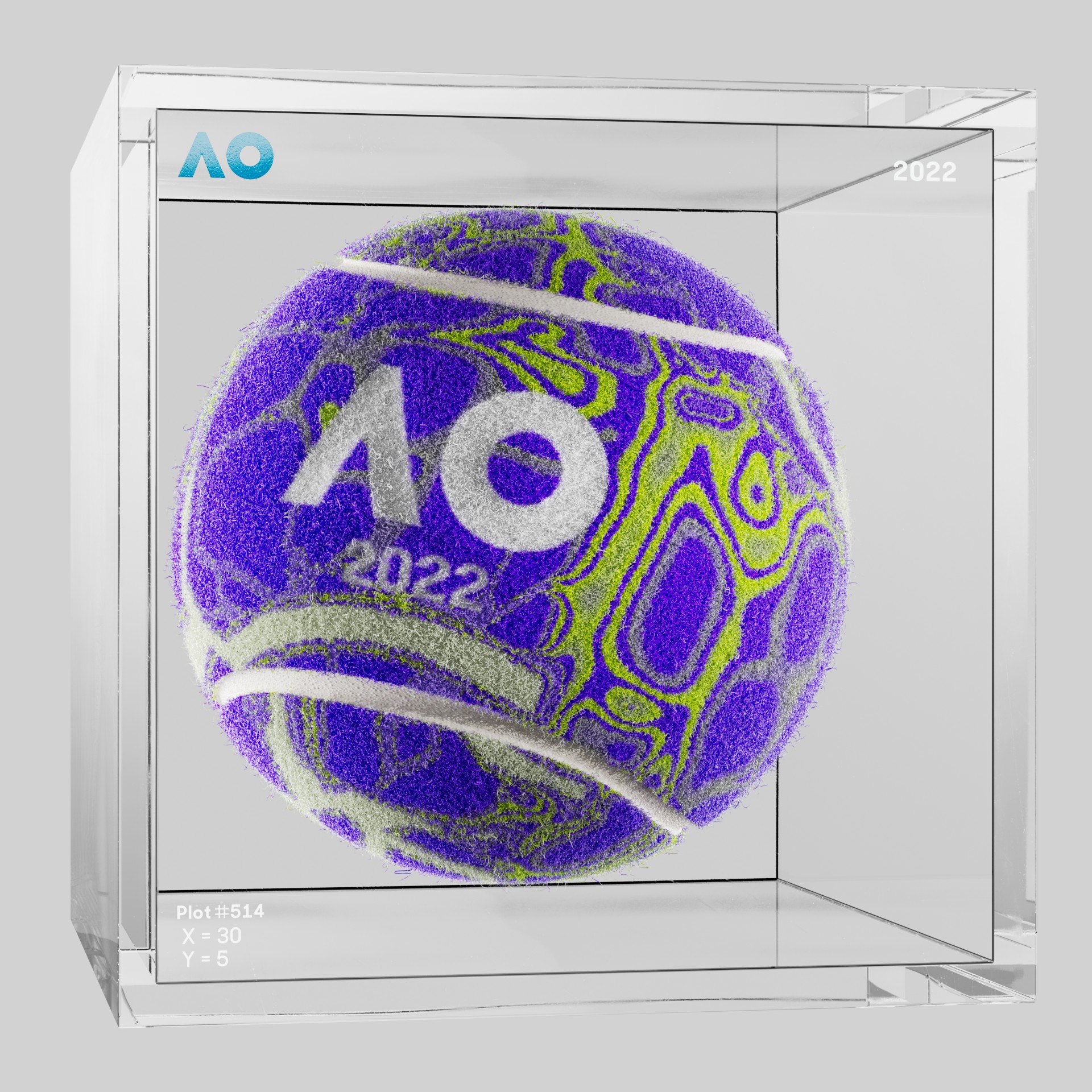 The Australian Open - The Australian Open Art Ball - AO Art Ball #5223 - NFT # 5223