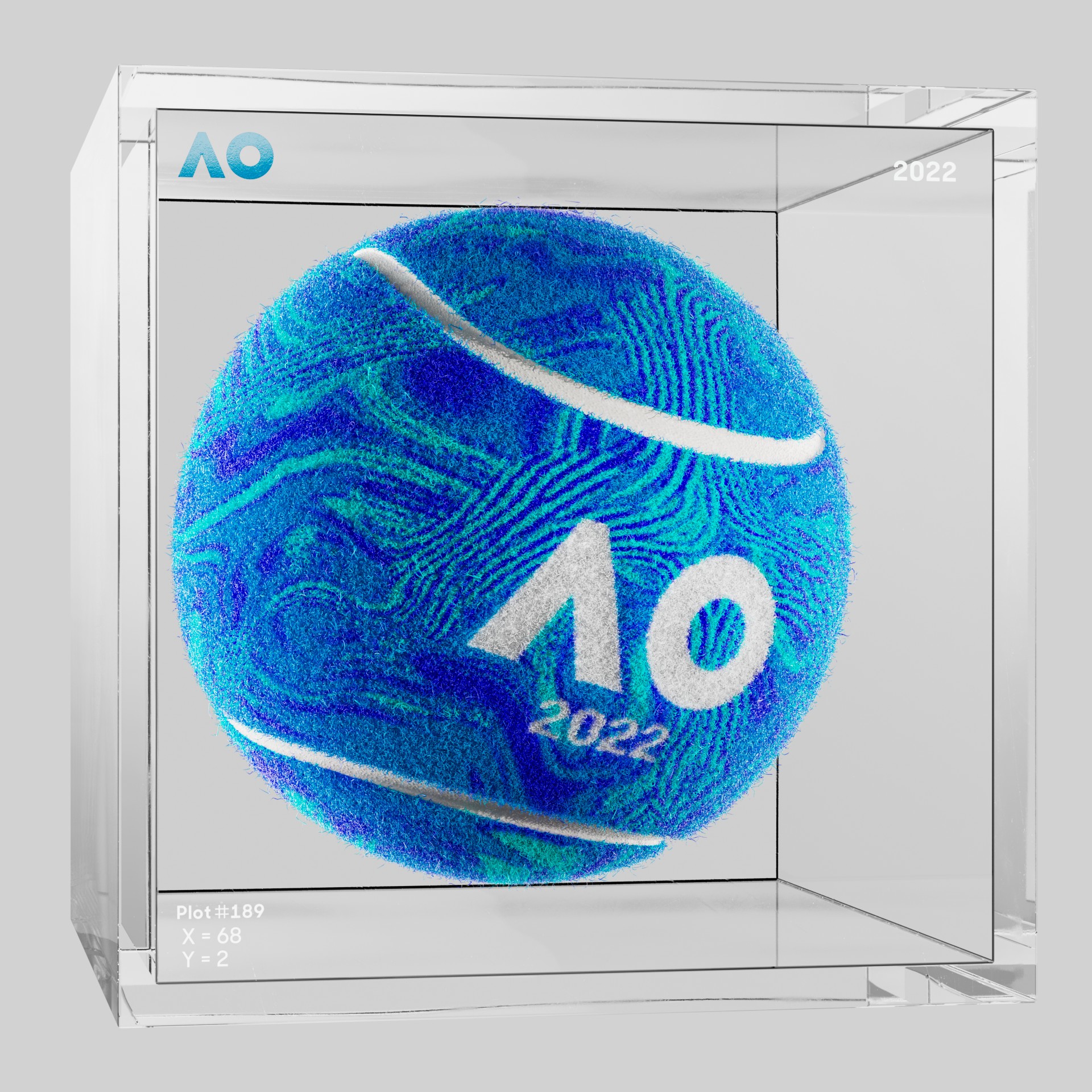 The Australian Open - The Australian Open Art Ball - AO Art Ball #5224 - NFT # 5224