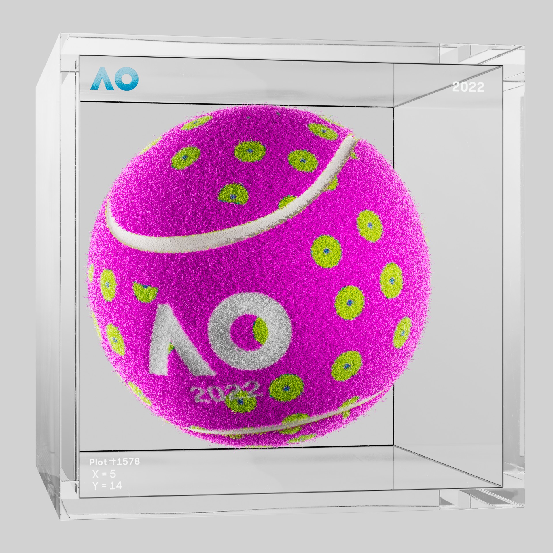 The Australian Open - The Australian Open Art Ball - AO Art Ball #5227 - NFT # 5227