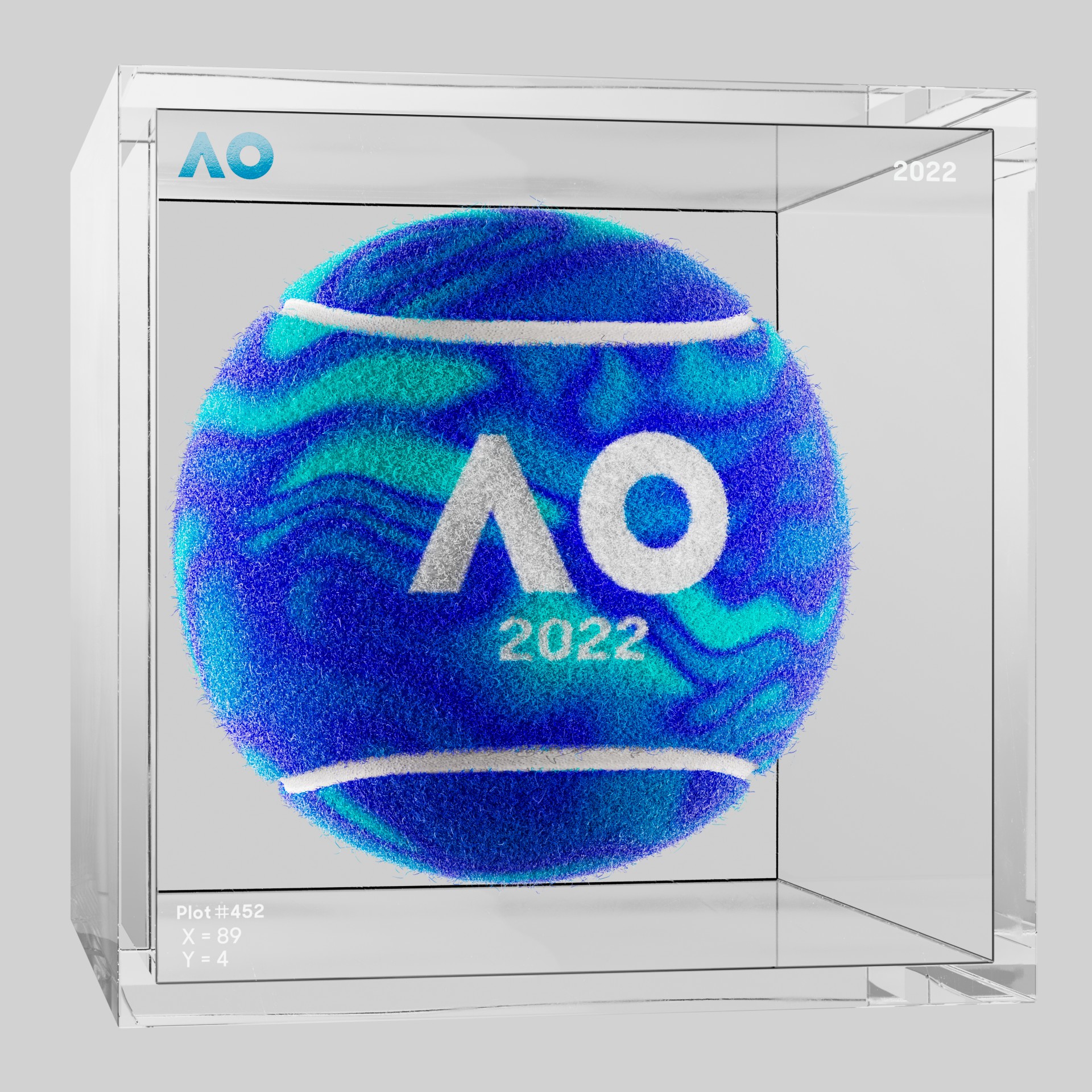 The Australian Open - The Australian Open Art Ball - AO Art Ball #5229 - NFT # 5229