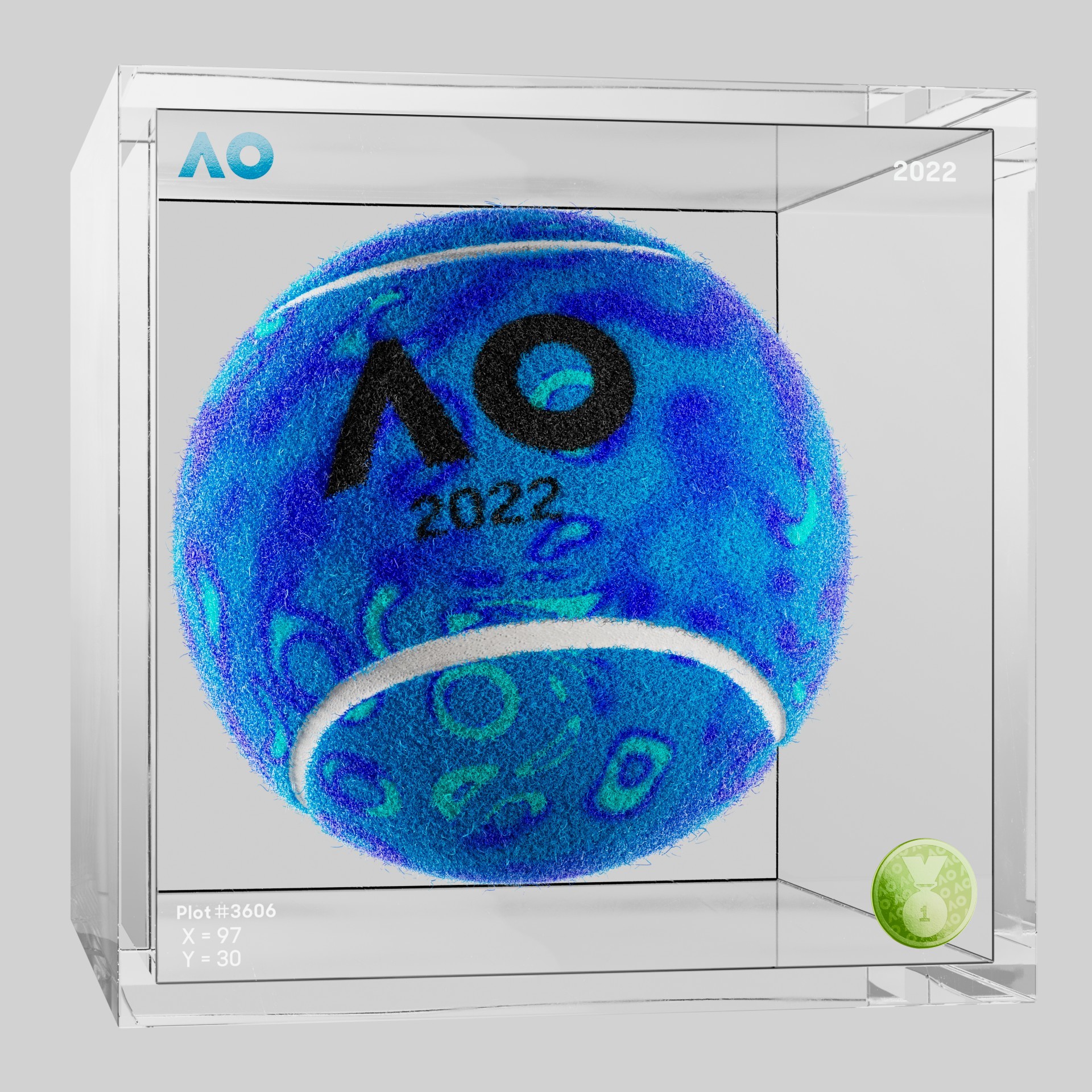 The Australian Open - The Australian Open Art Ball - AO Art Ball #5230 - NFT # 5230