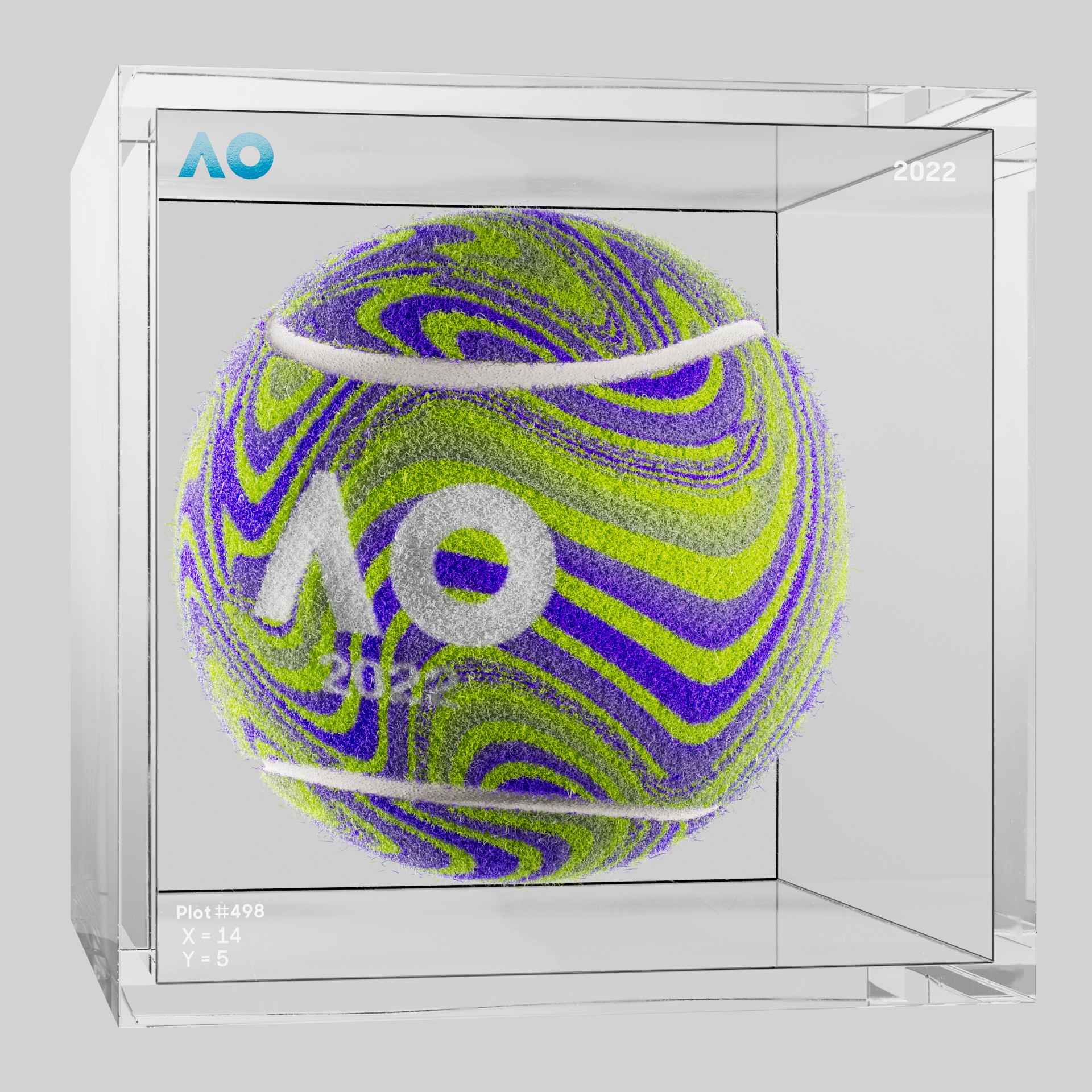 The Australian Open - The Australian Open Art Ball - AO Art Ball #5232 - NFT # 5232