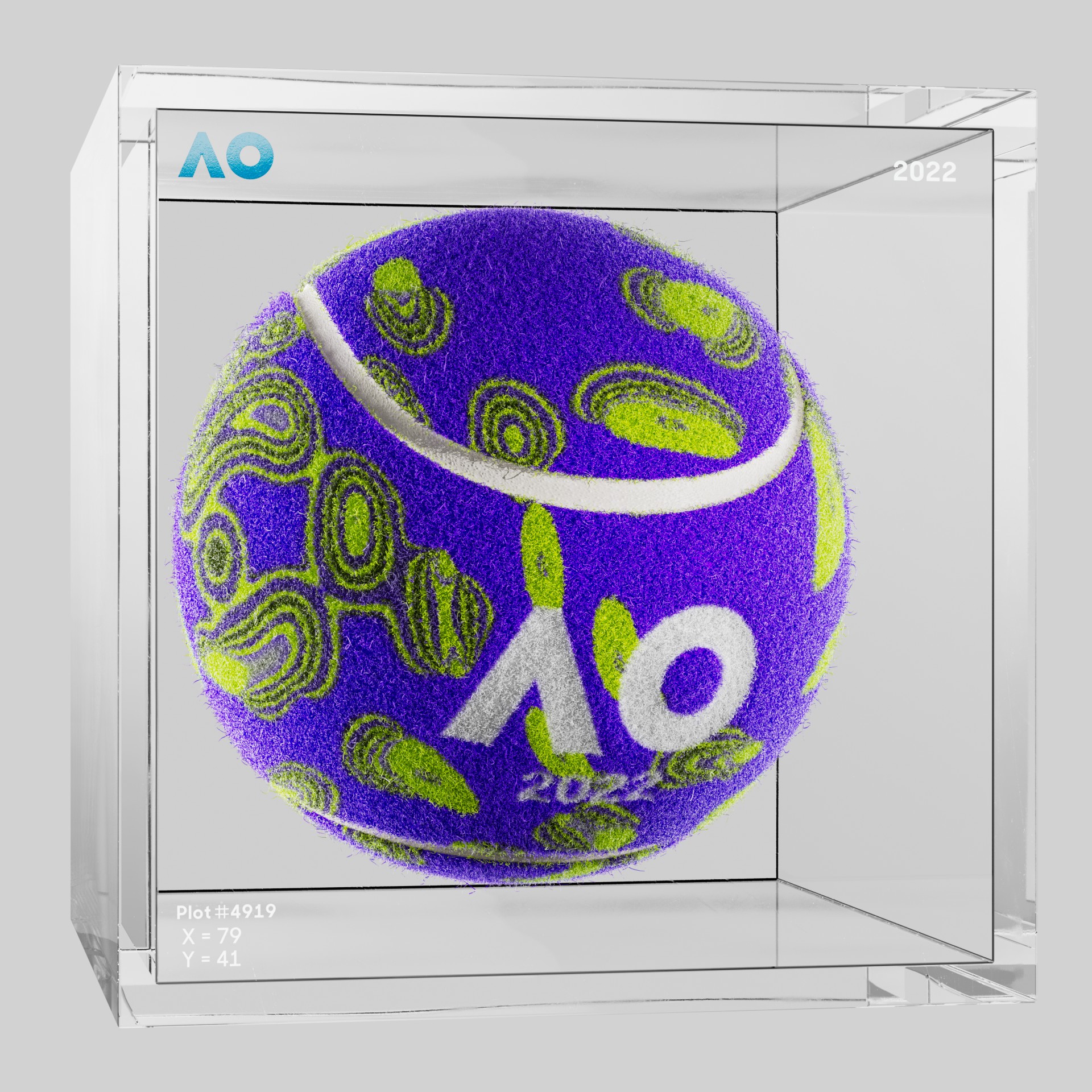 The Australian Open - The Australian Open Art Ball - AO Art Ball #5234 - NFT # 5234
