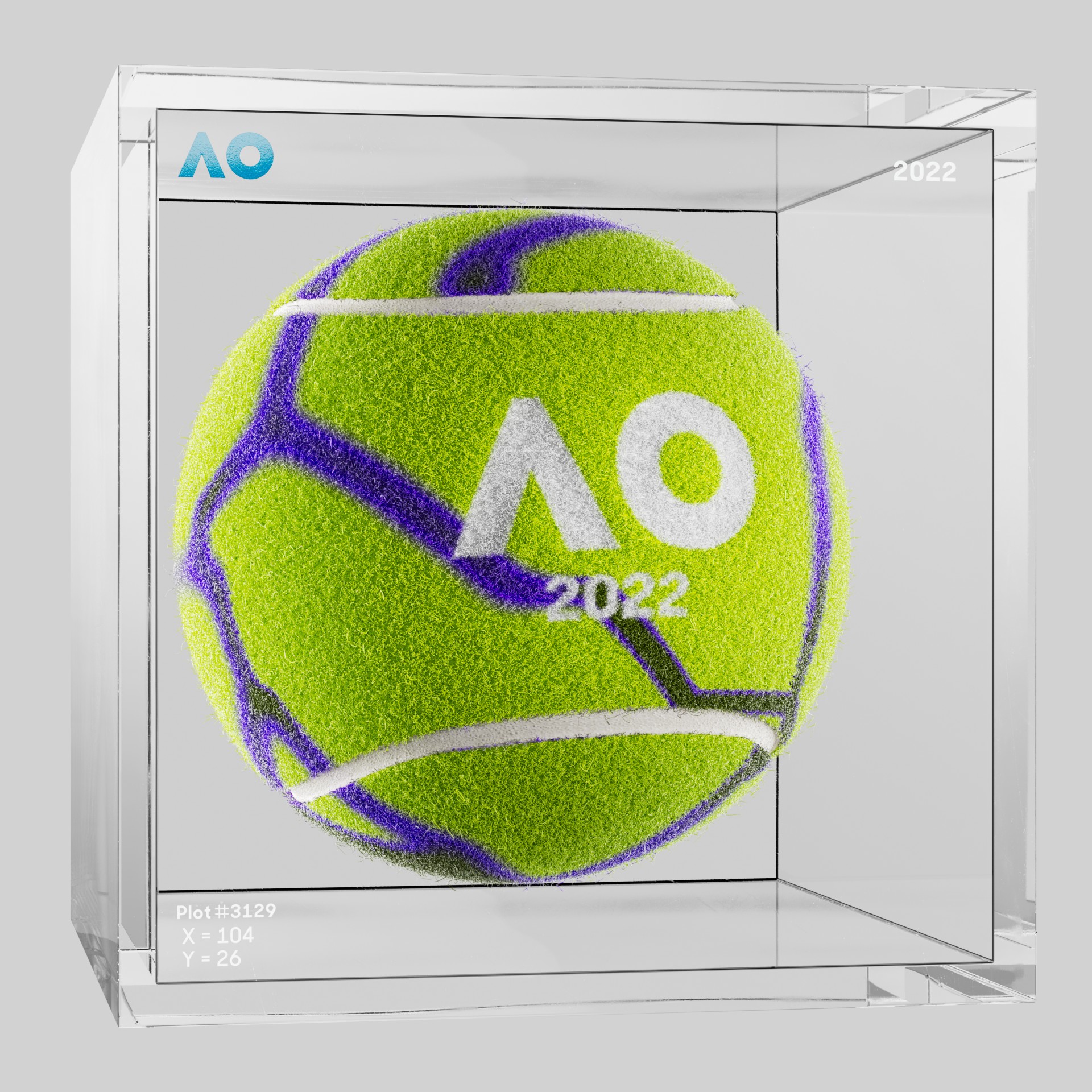 The Australian Open - The Australian Open Art Ball - AO Art Ball #5235 - NFT # 5235