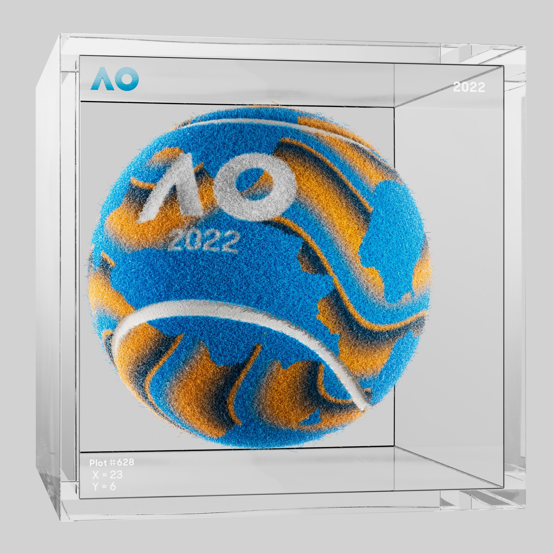 The Australian Open - The Australian Open Art Ball - AO Art Ball #5236 - NFT # 5236