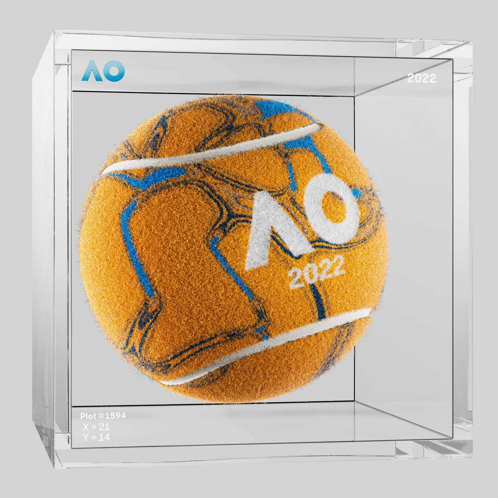 The Australian Open - The Australian Open Art Ball - AO Art Ball #5237 - NFT # 5237