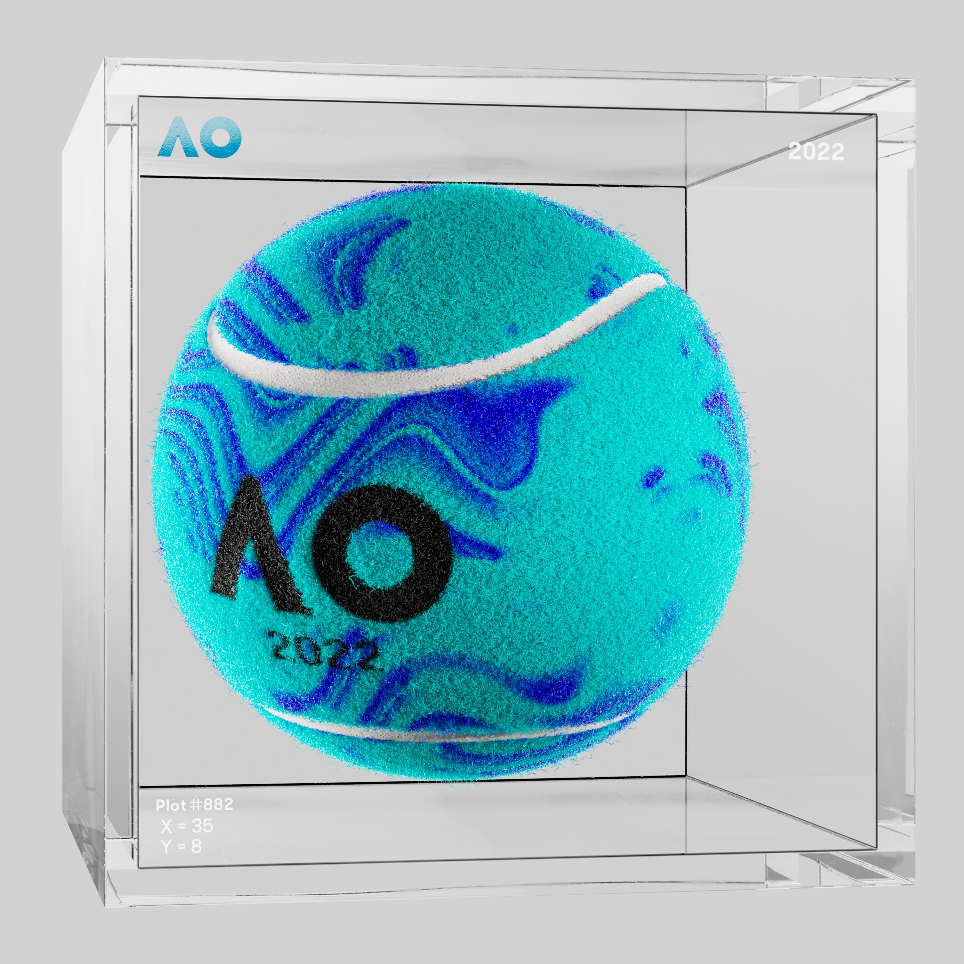 The Australian Open - The Australian Open Art Ball - AO Art Ball #5239 - NFT # 5239