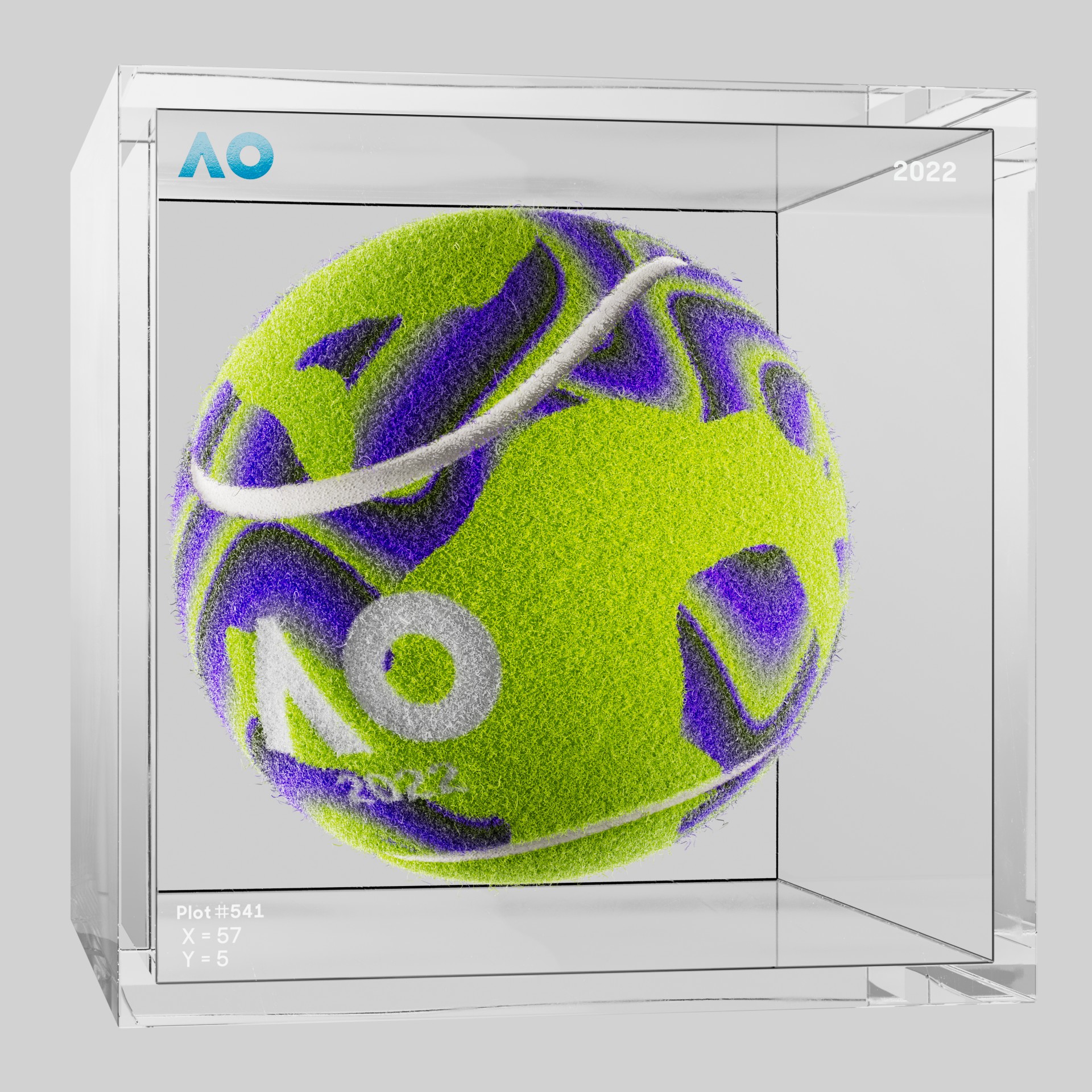The Australian Open - The Australian Open Art Ball - AO Art Ball #5242 - NFT # 5242
