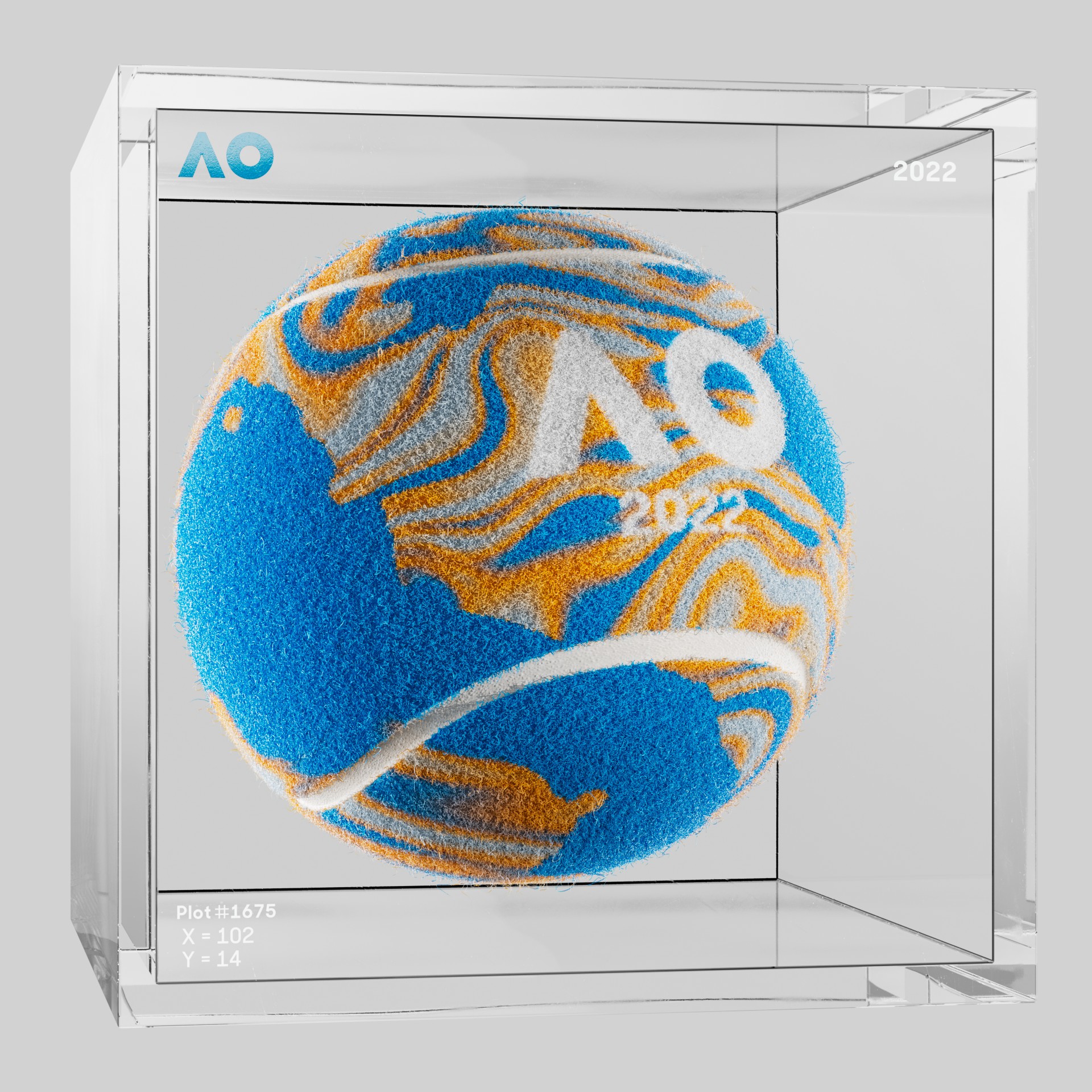 The Australian Open - The Australian Open Art Ball - AO Art Ball #5244 - NFT # 5244