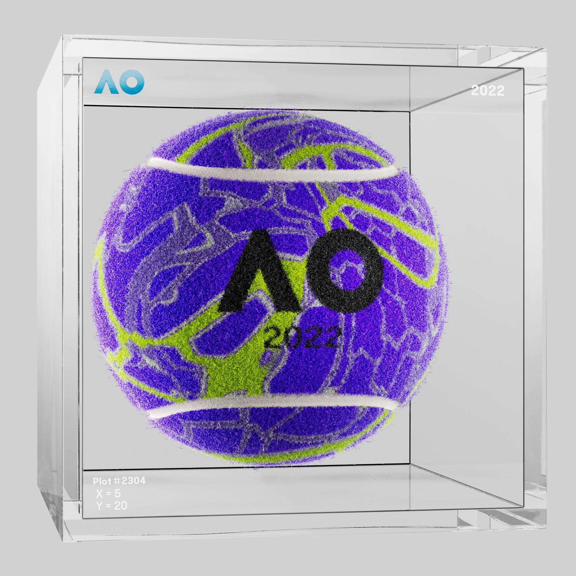 The Australian Open - The Australian Open Art Ball - AO Art Ball #5245 - NFT # 5245