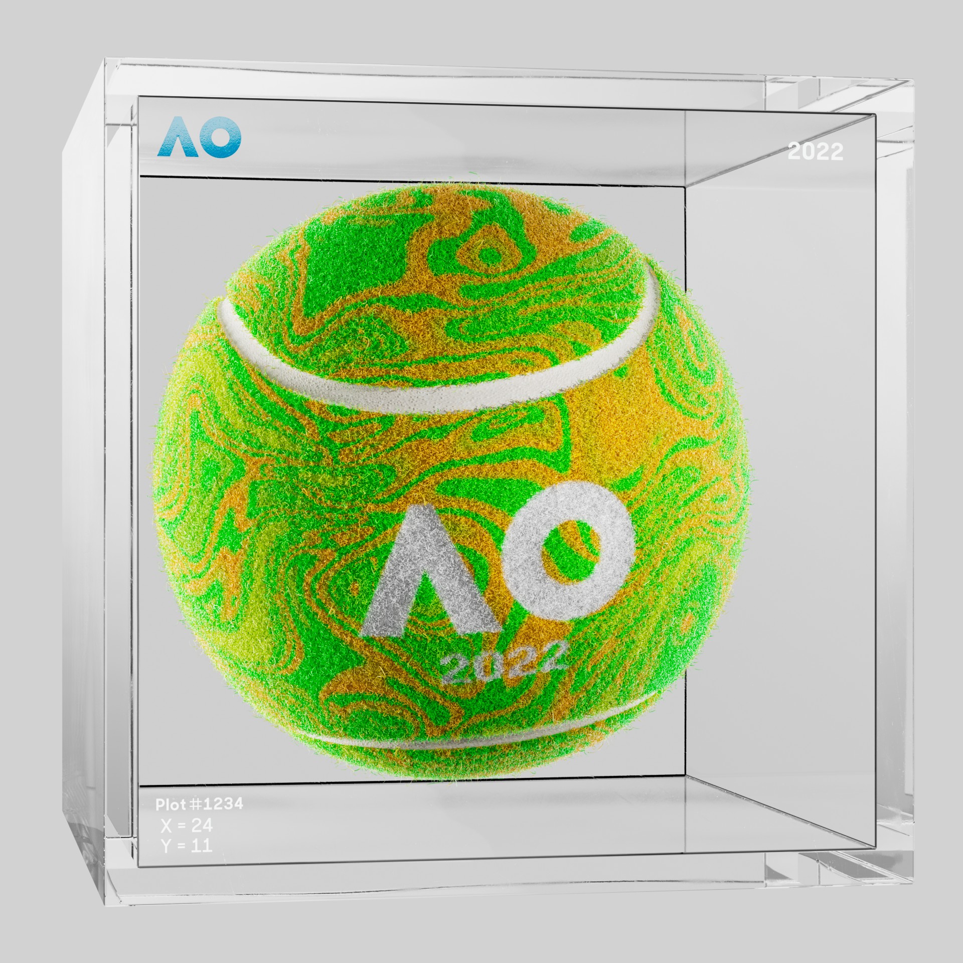 The Australian Open - The Australian Open Art Ball - AO Art Ball #5246 - NFT # 5246