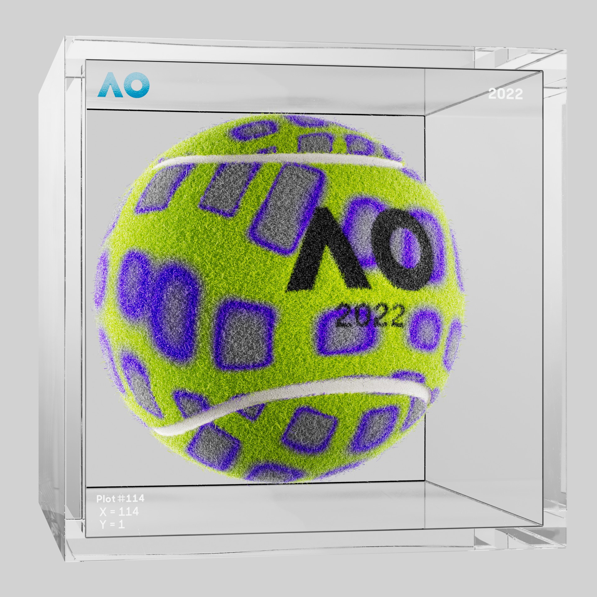 The Australian Open - The Australian Open Art Ball - AO Art Ball #5248 - NFT # 5248