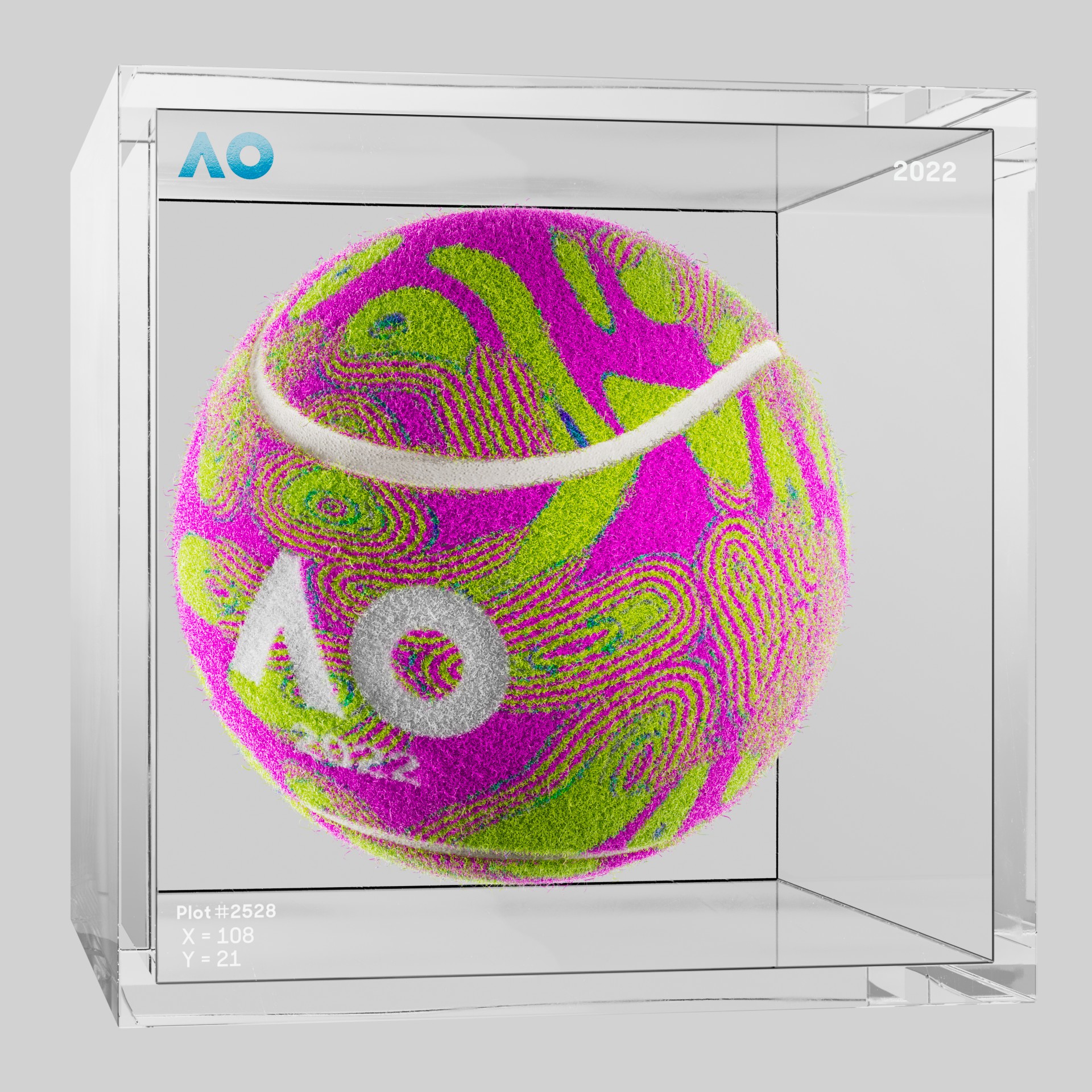 The Australian Open - The Australian Open Art Ball - AO Art Ball #5249 - NFT # 5249