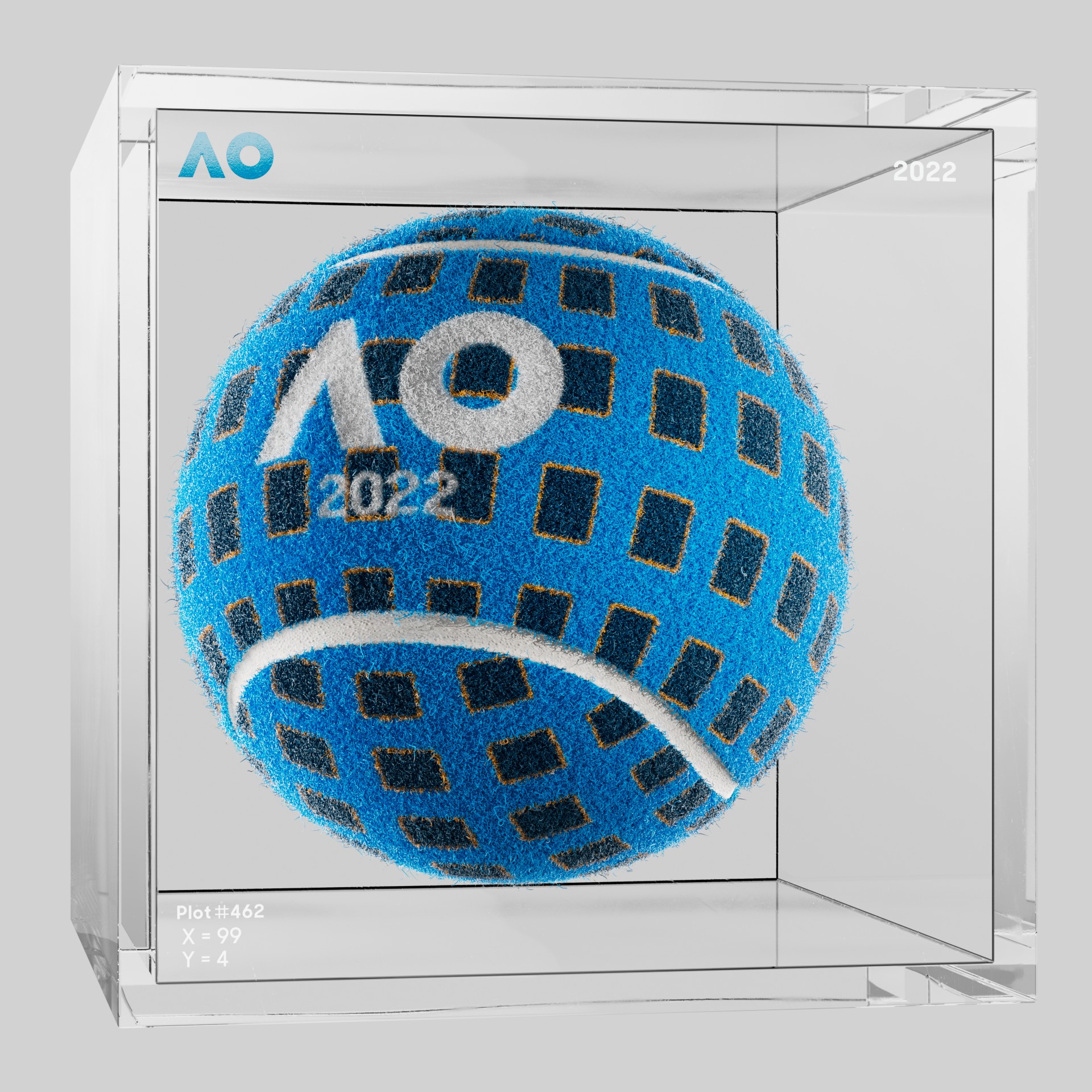 The Australian Open - The Australian Open Art Ball - AO Art Ball #525 - NFT # 525