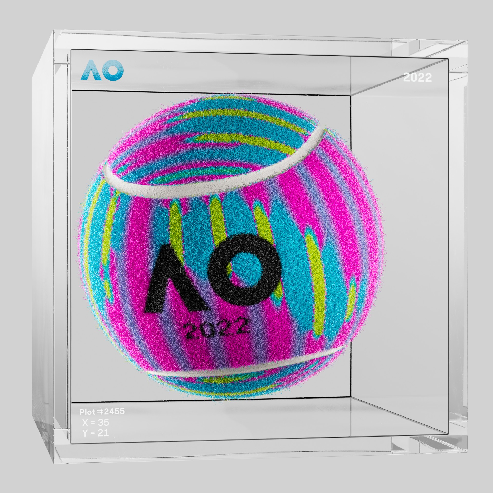 The Australian Open - The Australian Open Art Ball - AO Art Ball #5250 - NFT # 5250
