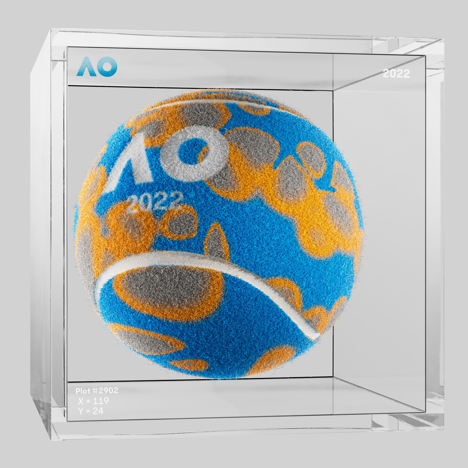 The Australian Open - The Australian Open Art Ball - AO Art Ball #5253 - NFT # 5253