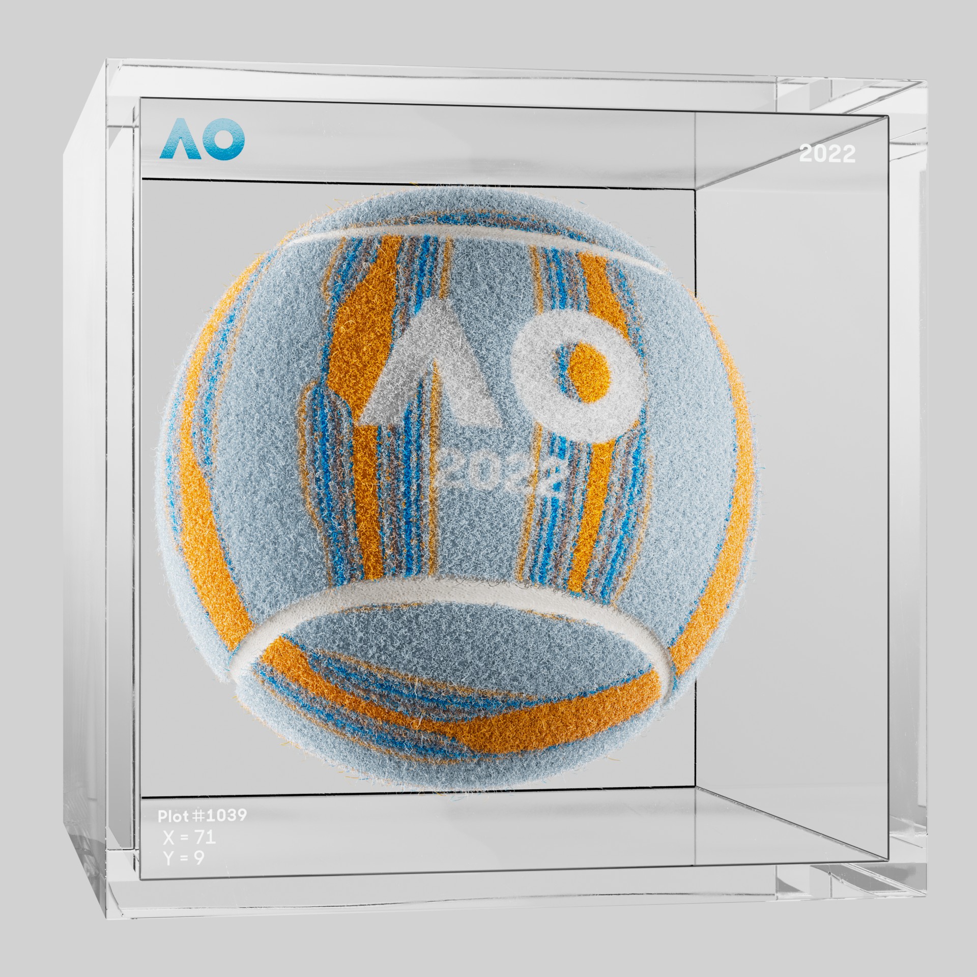 The Australian Open - The Australian Open Art Ball - AO Art Ball #5255 - NFT # 5255