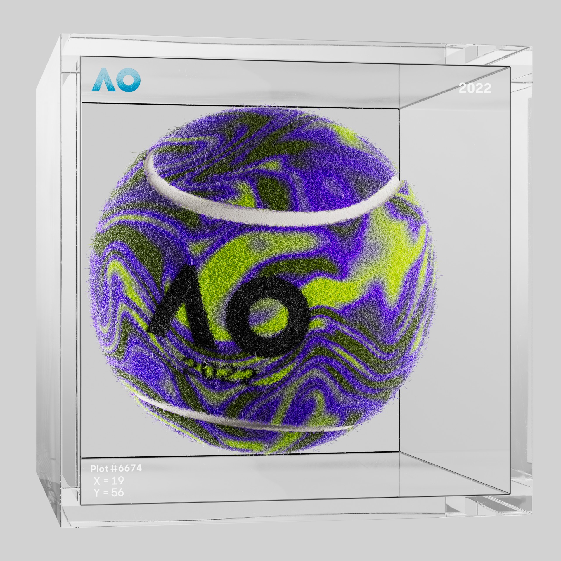 The Australian Open - The Australian Open Art Ball - AO Art Ball #5259 - NFT # 5259