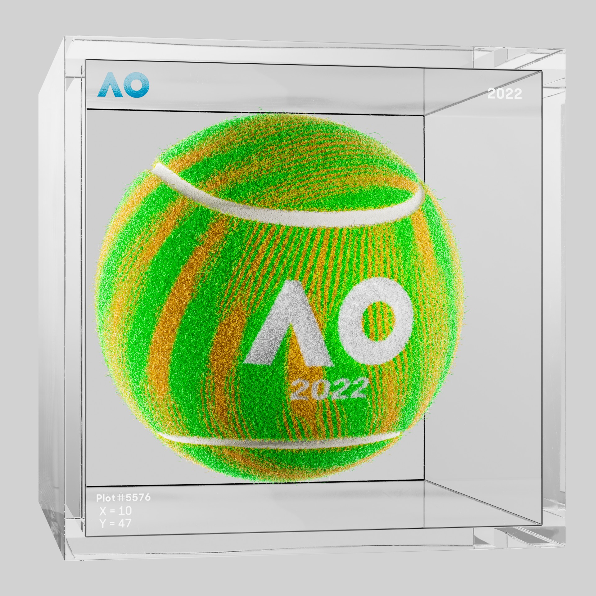 The Australian Open - The Australian Open Art Ball - AO Art Ball #526 - NFT # 526