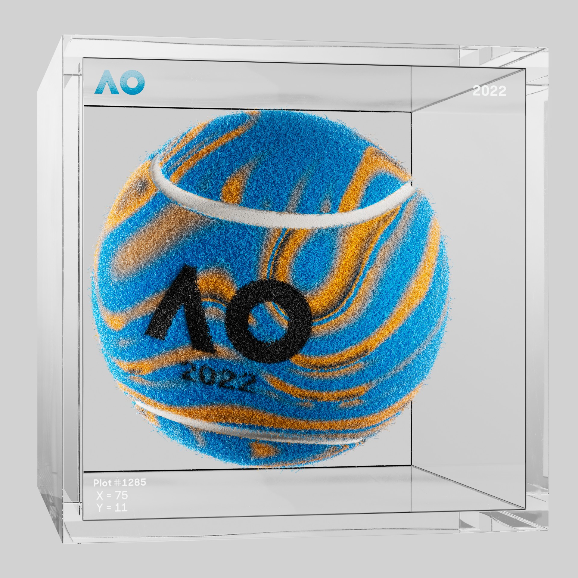 The Australian Open - The Australian Open Art Ball - AO Art Ball #5262 - NFT # 5262