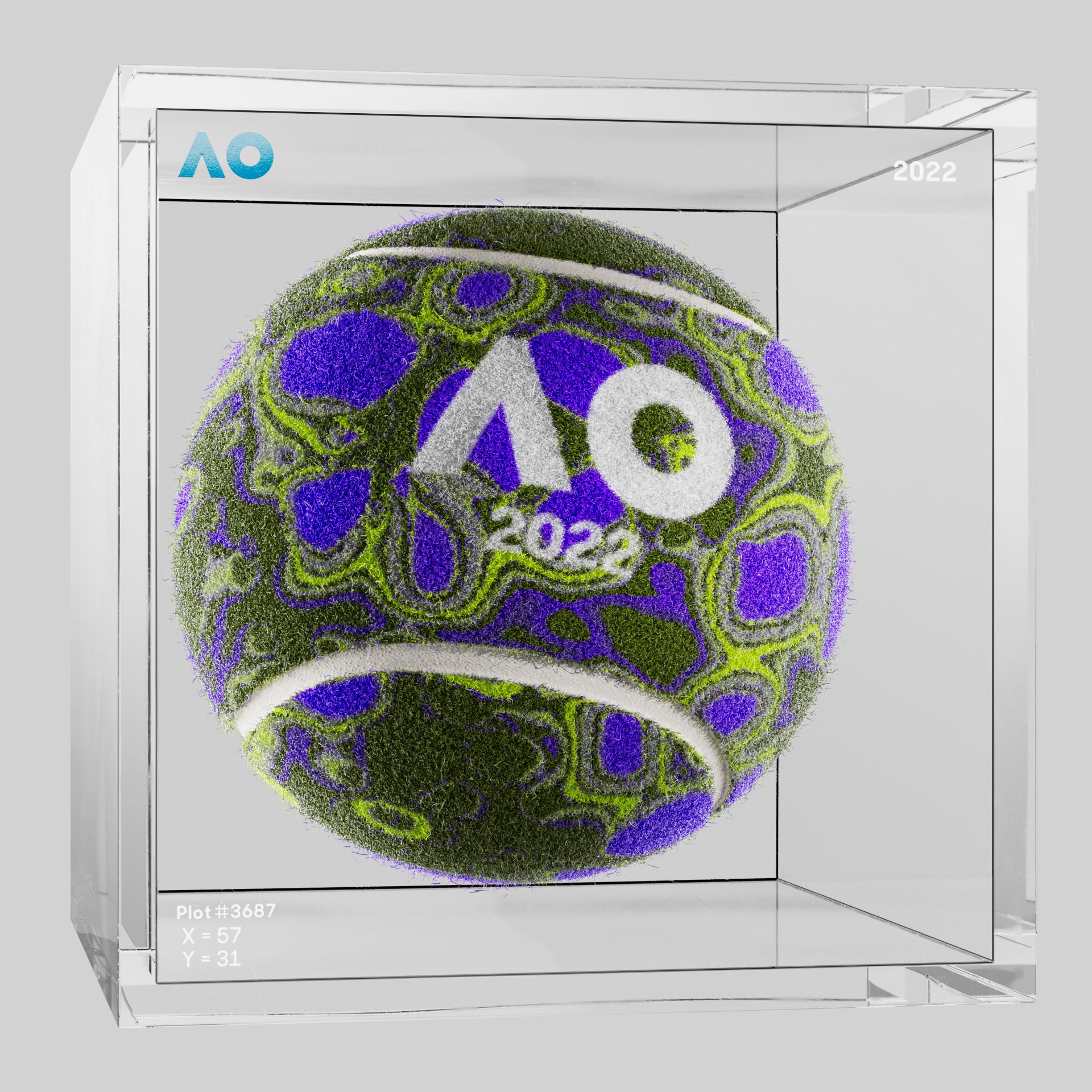 The Australian Open - The Australian Open Art Ball - AO Art Ball #5264 - NFT # 5264