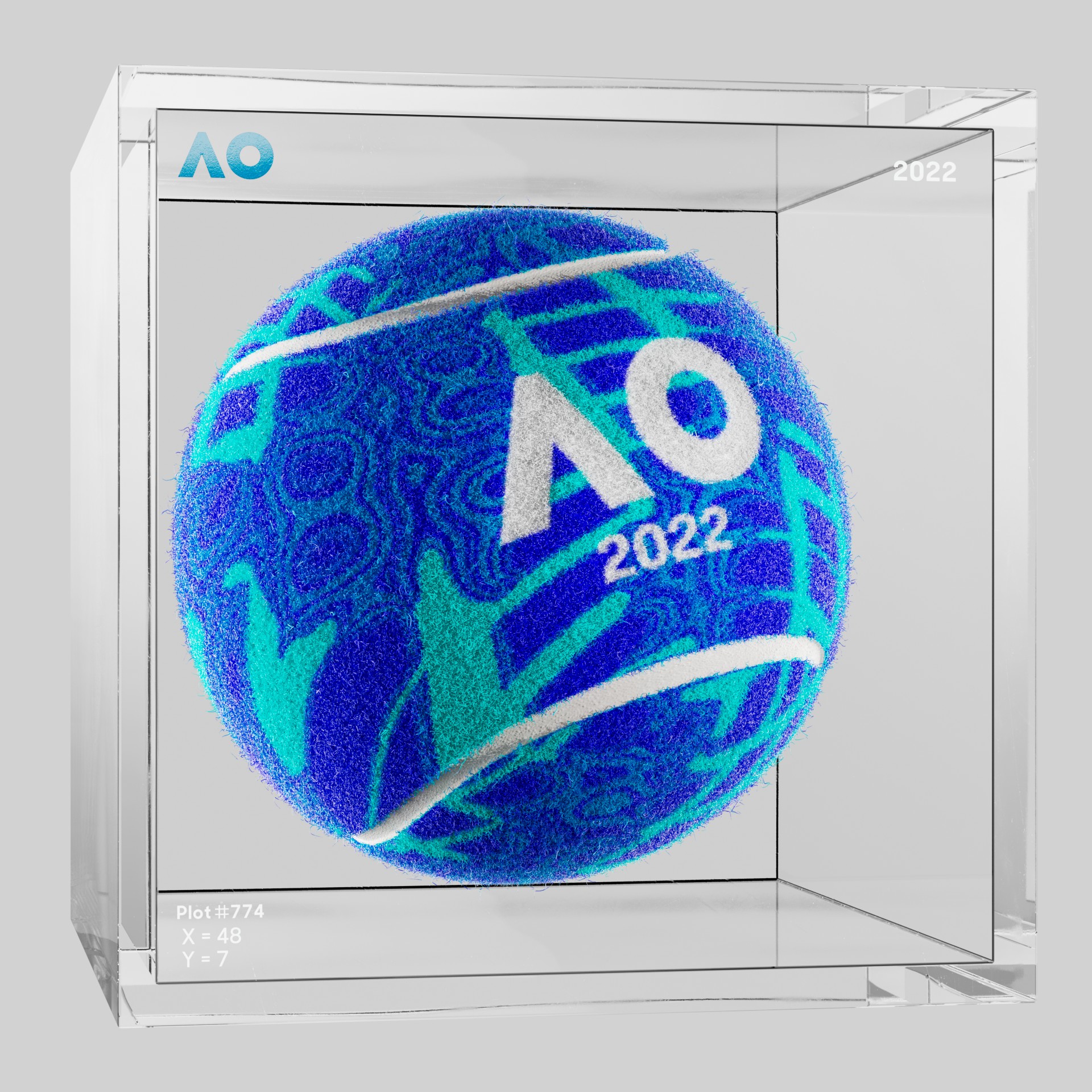 The Australian Open - The Australian Open Art Ball - AO Art Ball #5265 - NFT # 5265