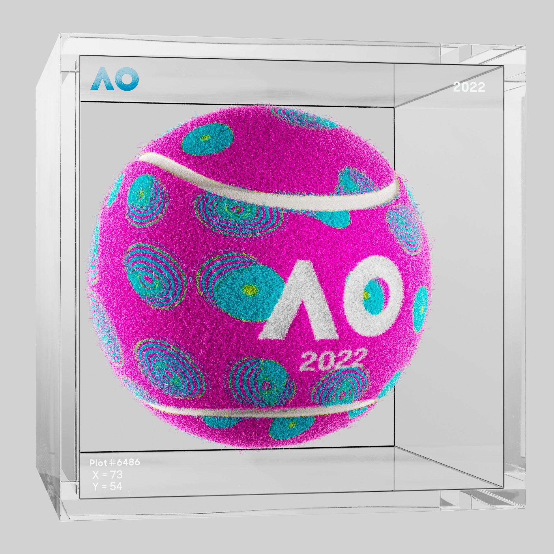 The Australian Open - The Australian Open Art Ball - AO Art Ball #5266 - NFT # 5266