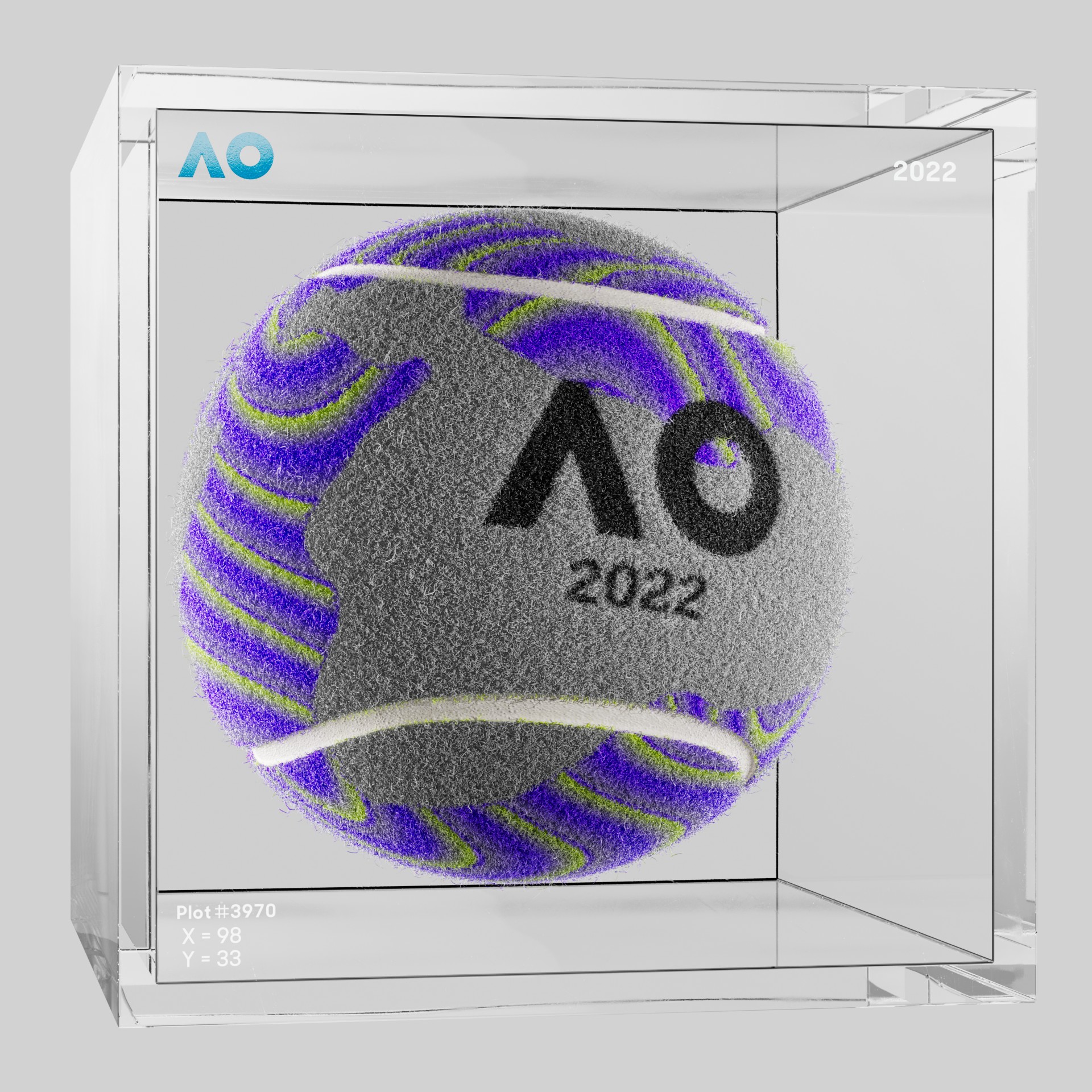 The Australian Open - The Australian Open Art Ball - AO Art Ball #5267 - NFT # 5267