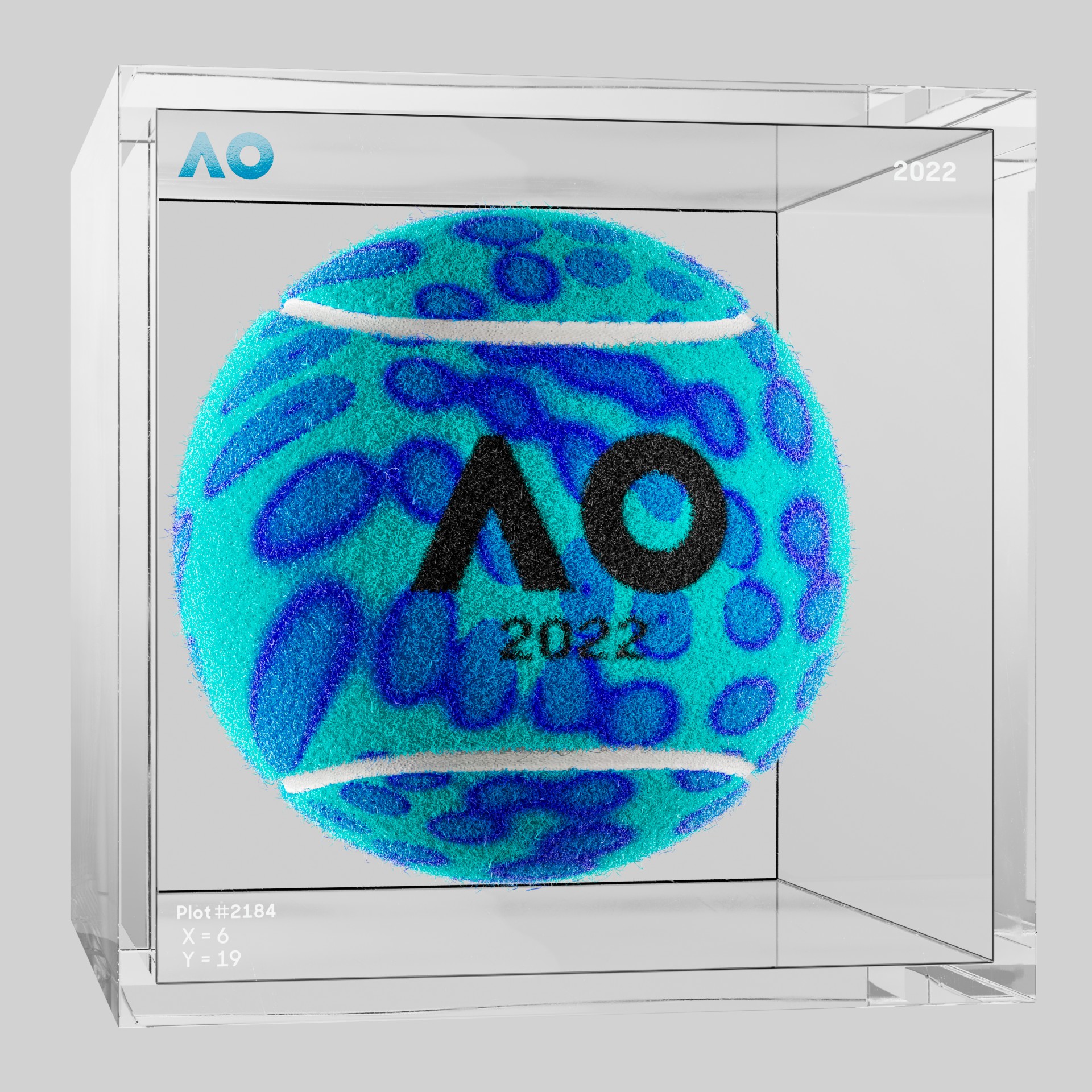 The Australian Open - The Australian Open Art Ball - AO Art Ball #5268 - NFT # 5268