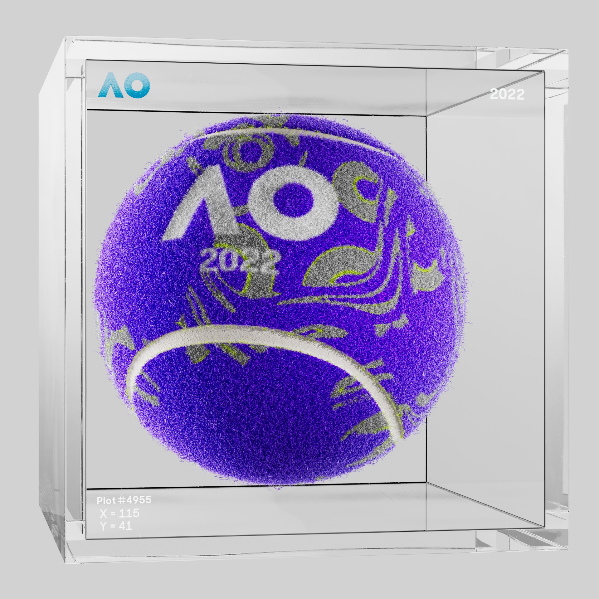 The Australian Open - The Australian Open Art Ball - AO Art Ball #527 - NFT # 527
