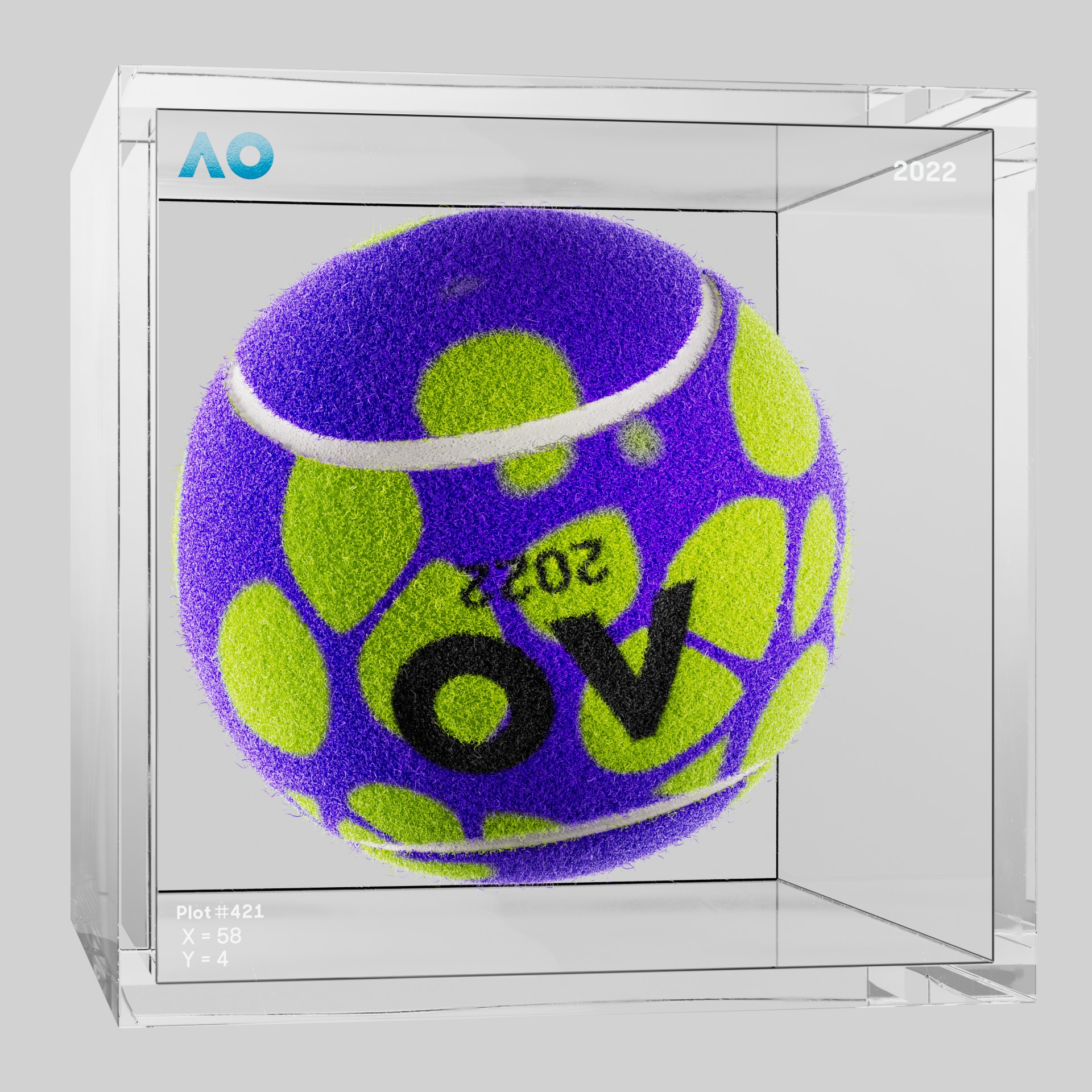 The Australian Open - The Australian Open Art Ball - AO Art Ball #5276 - NFT # 5276