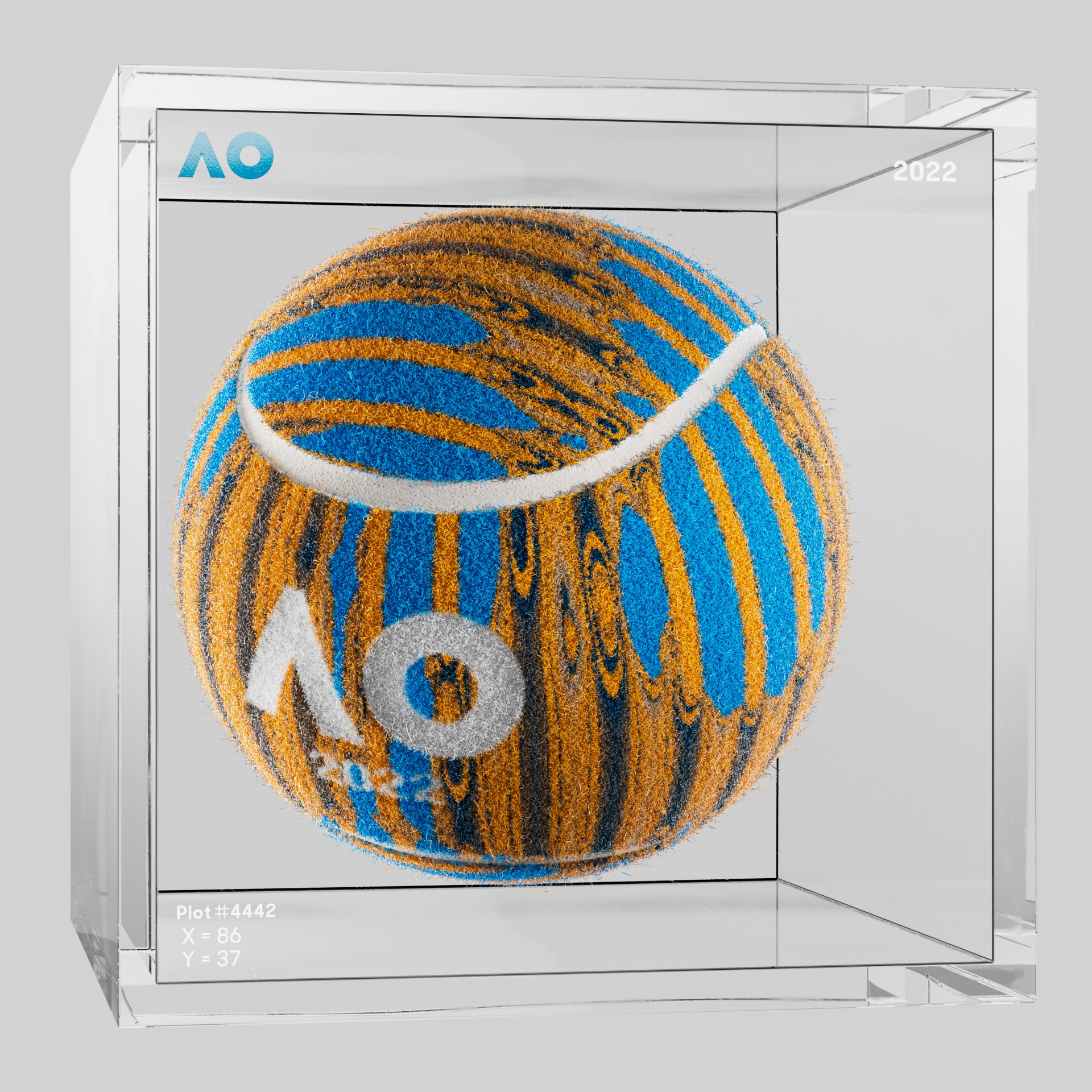 The Australian Open - The Australian Open Art Ball - AO Art Ball #528 - NFT # 528