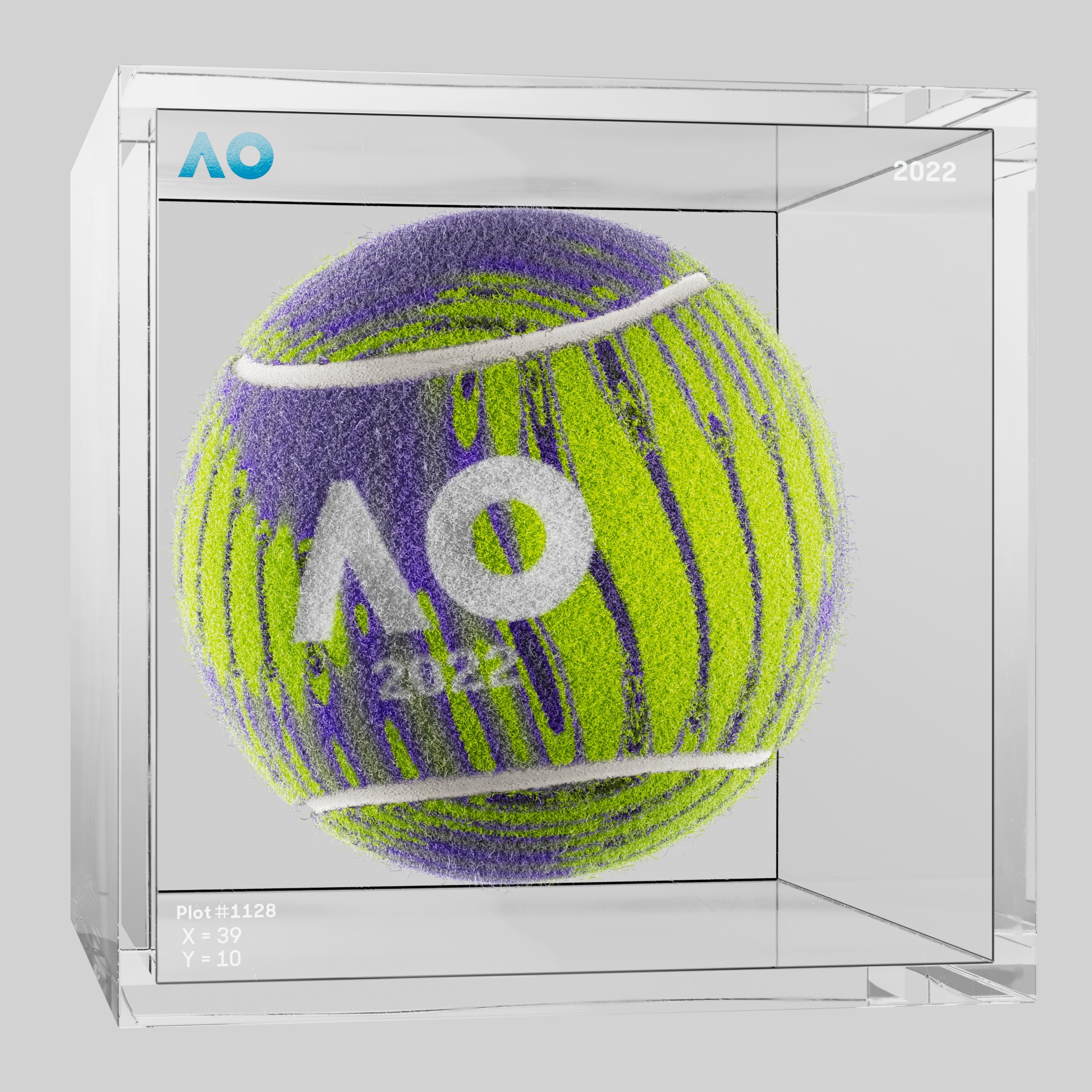 The Australian Open - The Australian Open Art Ball - AO Art Ball #5280 - NFT # 5280