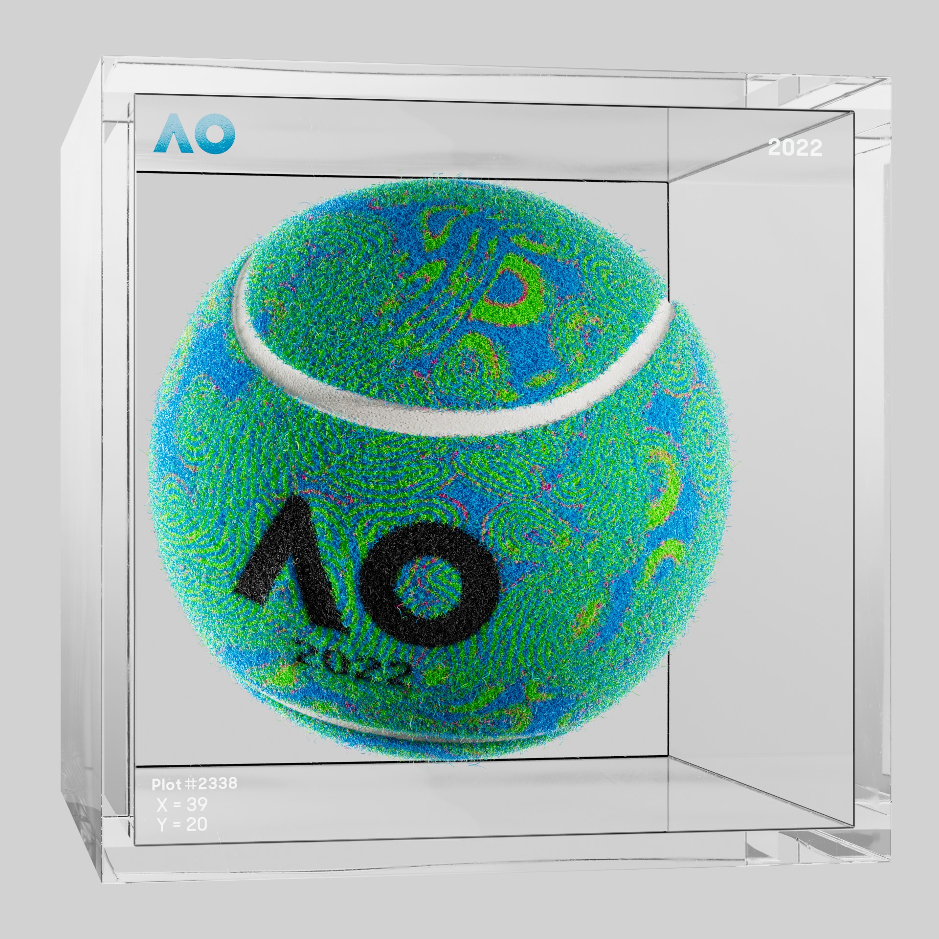 The Australian Open - The Australian Open Art Ball - AO Art Ball #5282 - NFT # 5282