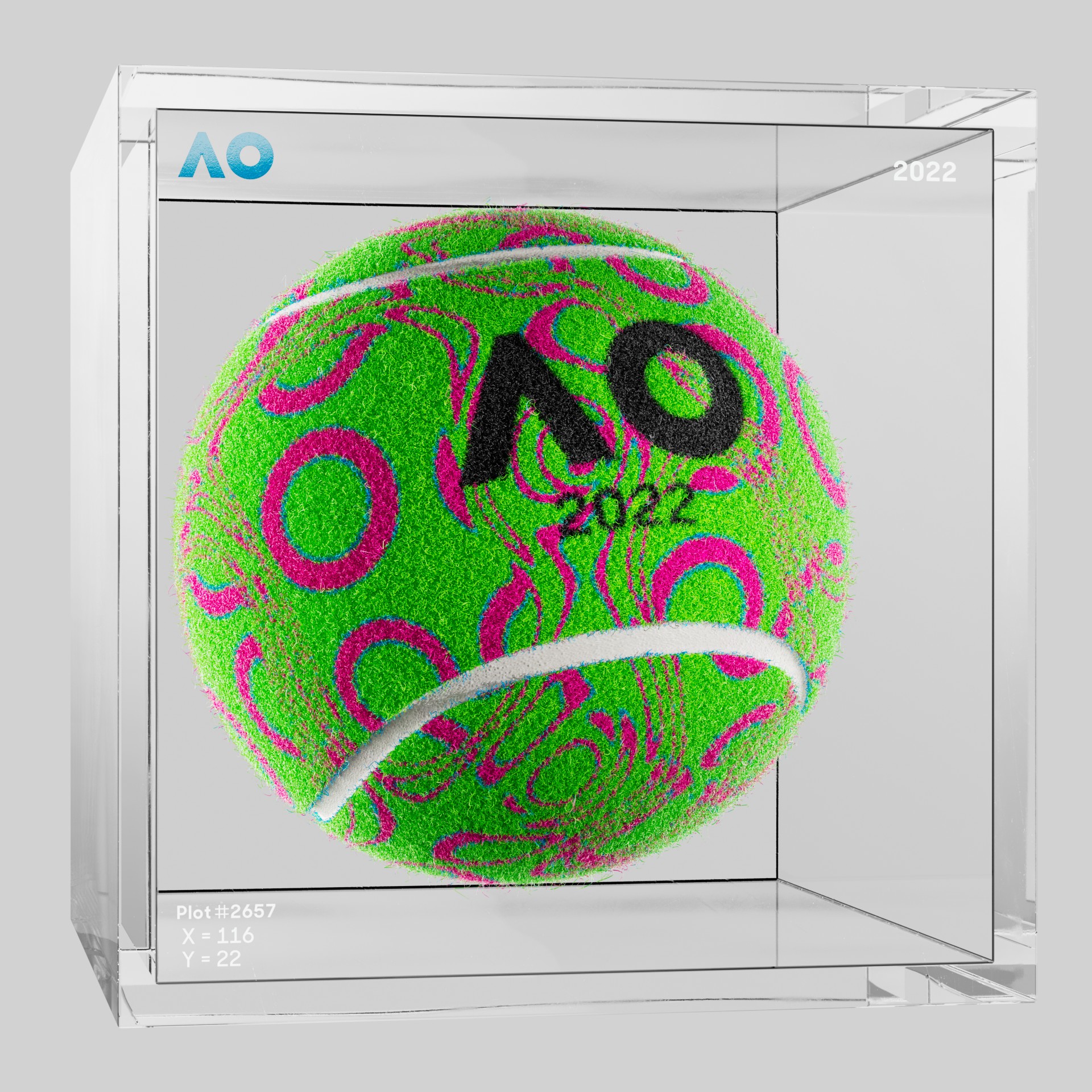 The Australian Open - The Australian Open Art Ball - AO Art Ball #5283 - NFT # 5283