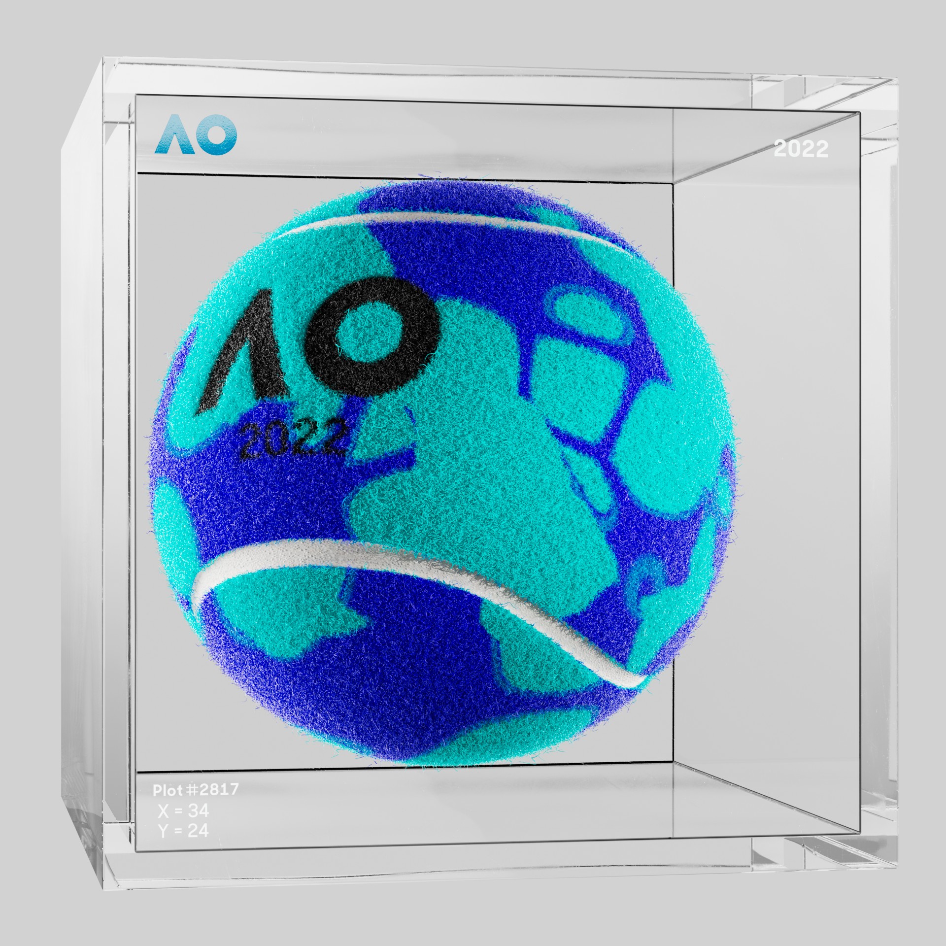 The Australian Open - The Australian Open Art Ball - AO Art Ball #5284 - NFT # 5284