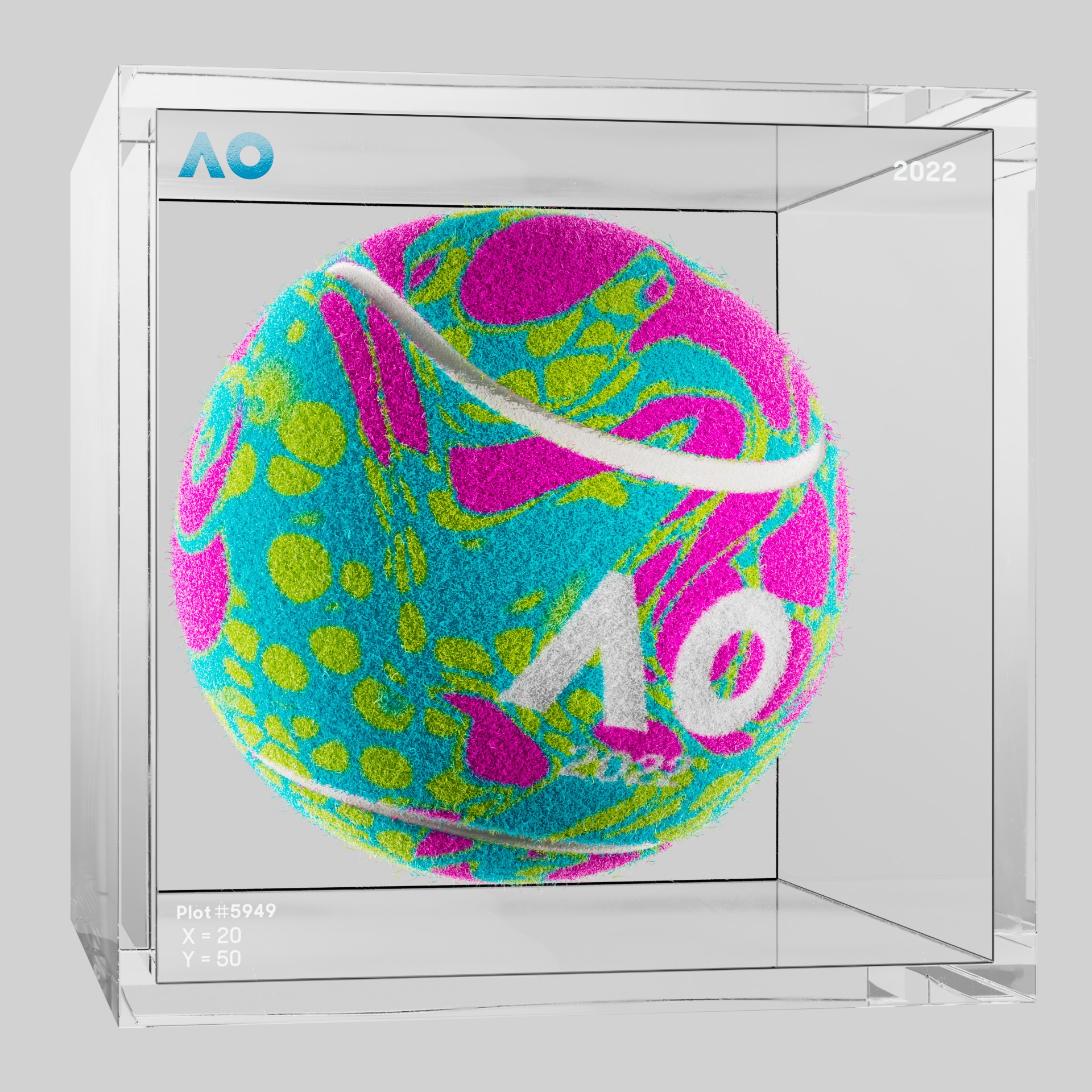 The Australian Open - The Australian Open Art Ball - AO Art Ball #5286 - NFT # 5286