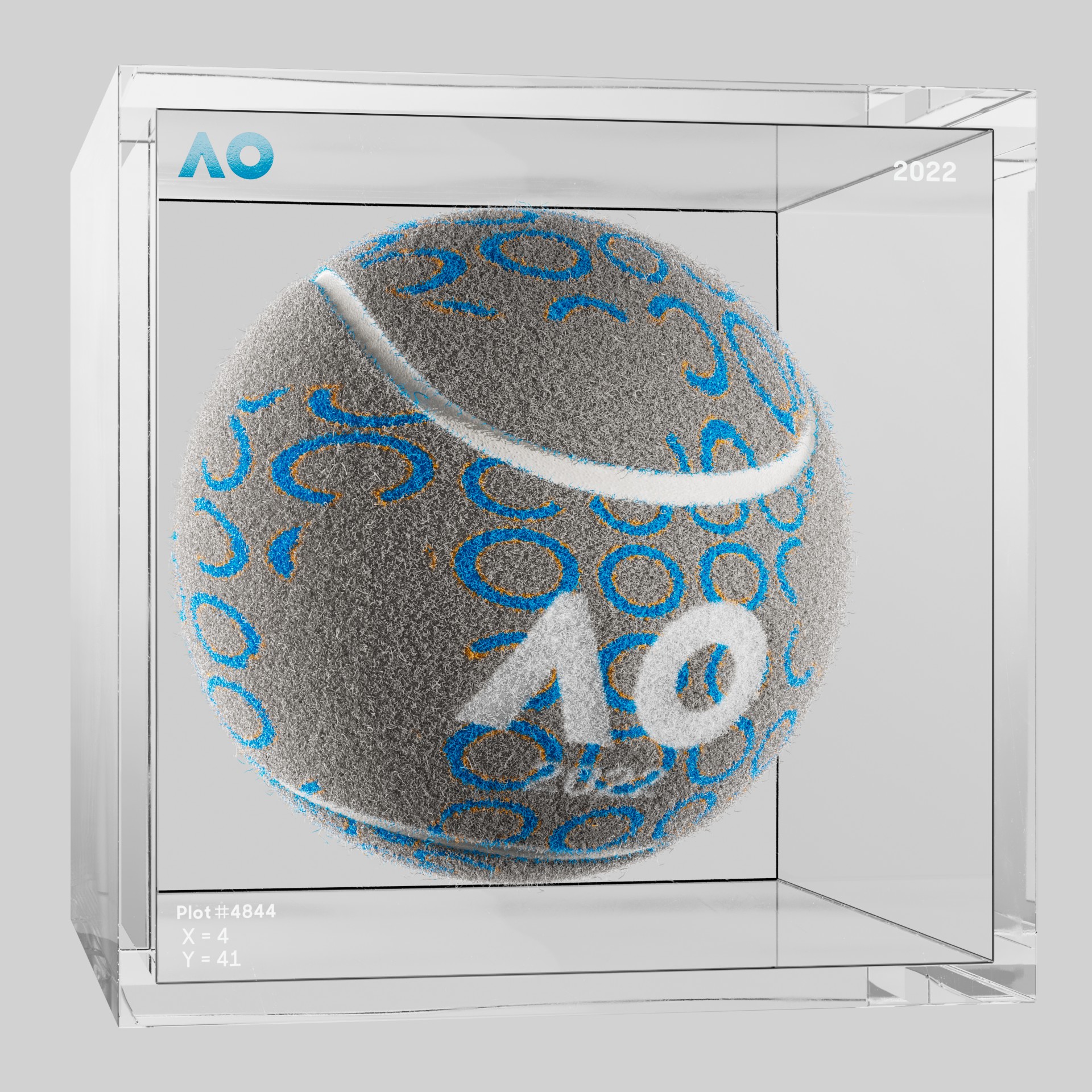 The Australian Open - The Australian Open Art Ball - AO Art Ball #5287 - NFT # 5287