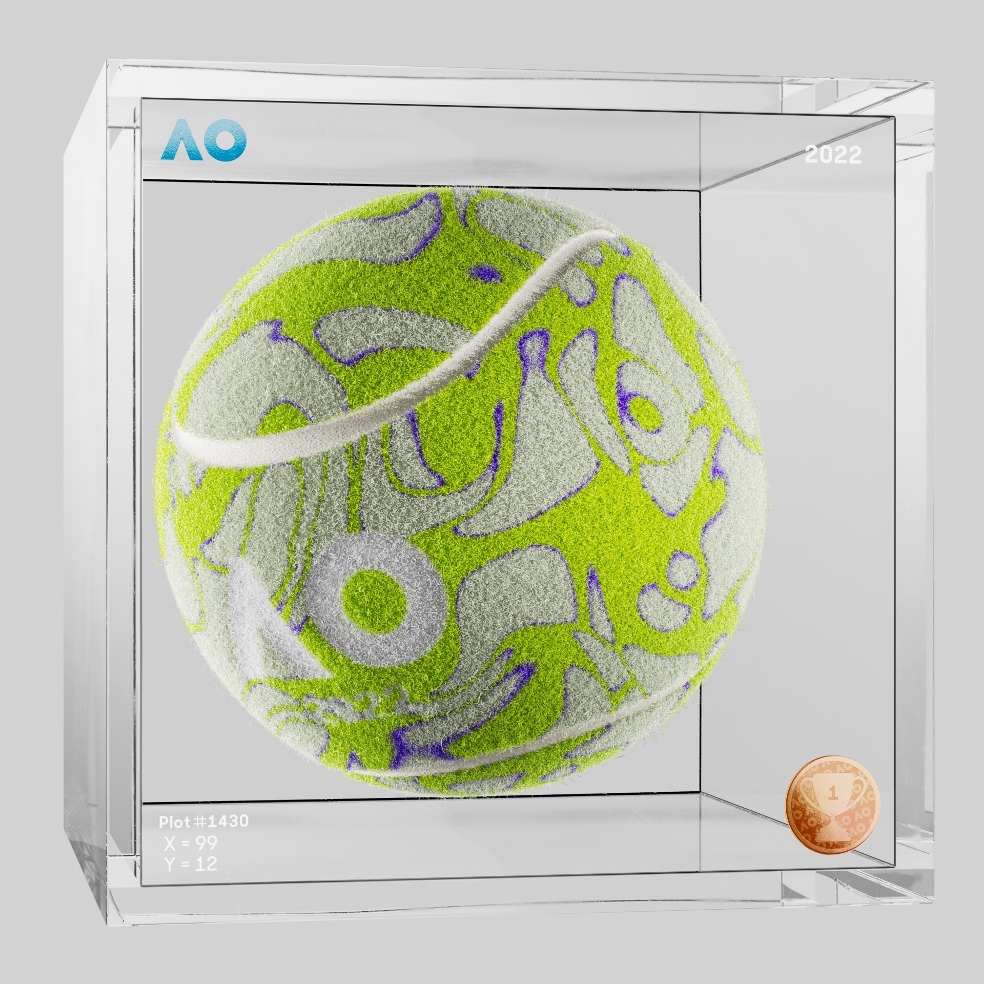 The Australian Open - The Australian Open Art Ball - AO Art Ball #5289 - NFT # 5289