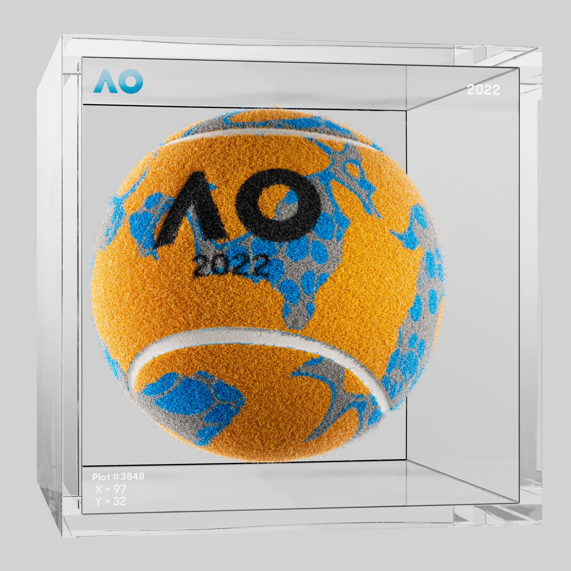 The Australian Open - The Australian Open Art Ball - AO Art Ball #5290 - NFT # 5290