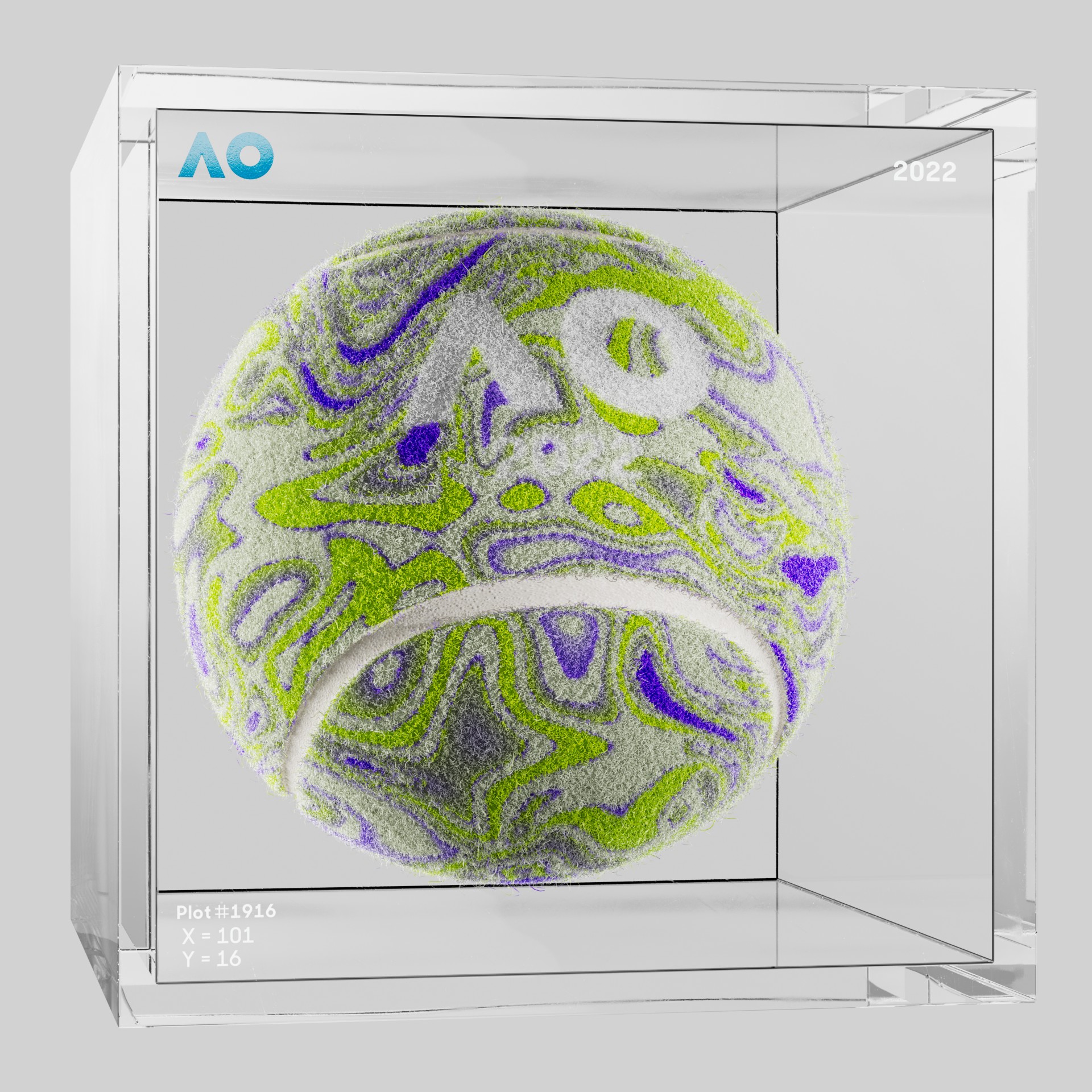 The Australian Open - The Australian Open Art Ball - AO Art Ball #5292 - NFT # 5292