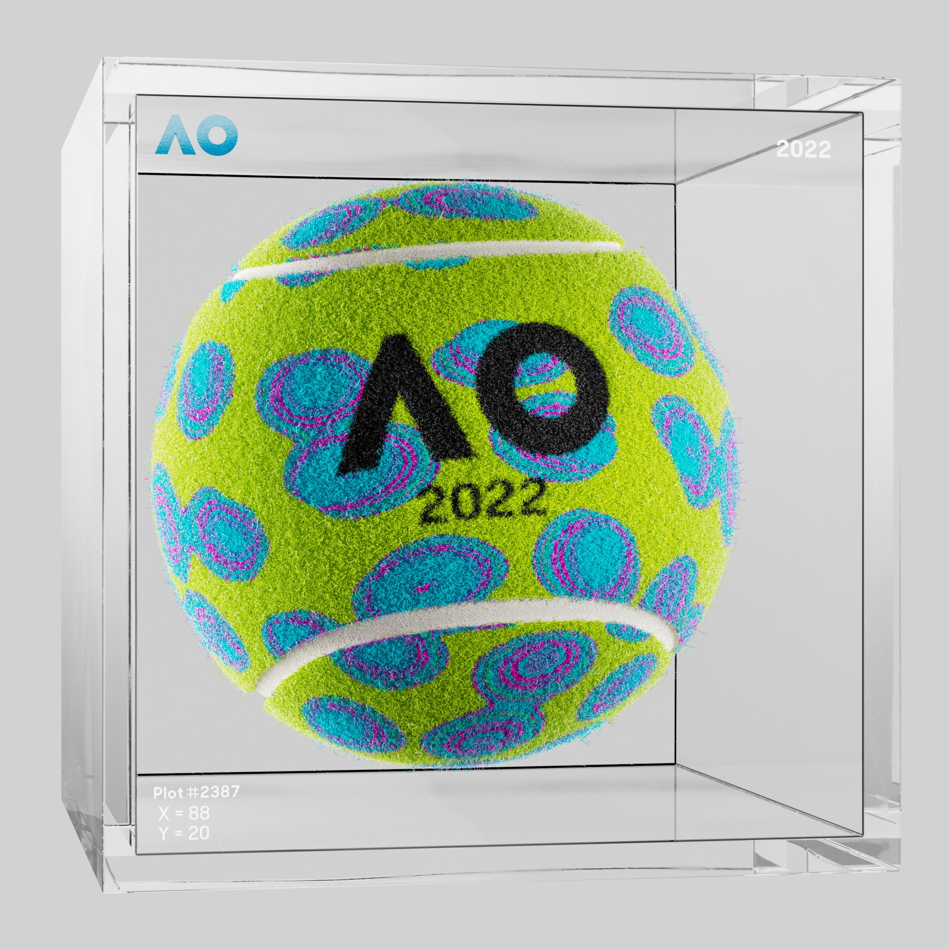 The Australian Open - The Australian Open Art Ball - AO Art Ball #5293 - NFT # 5293