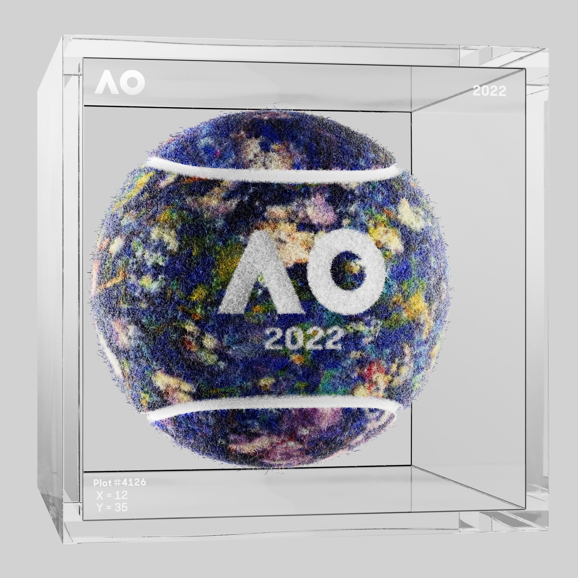 The Australian Open - The Australian Open Art Ball - AO Art Ball #5295 - NFT # 5295
